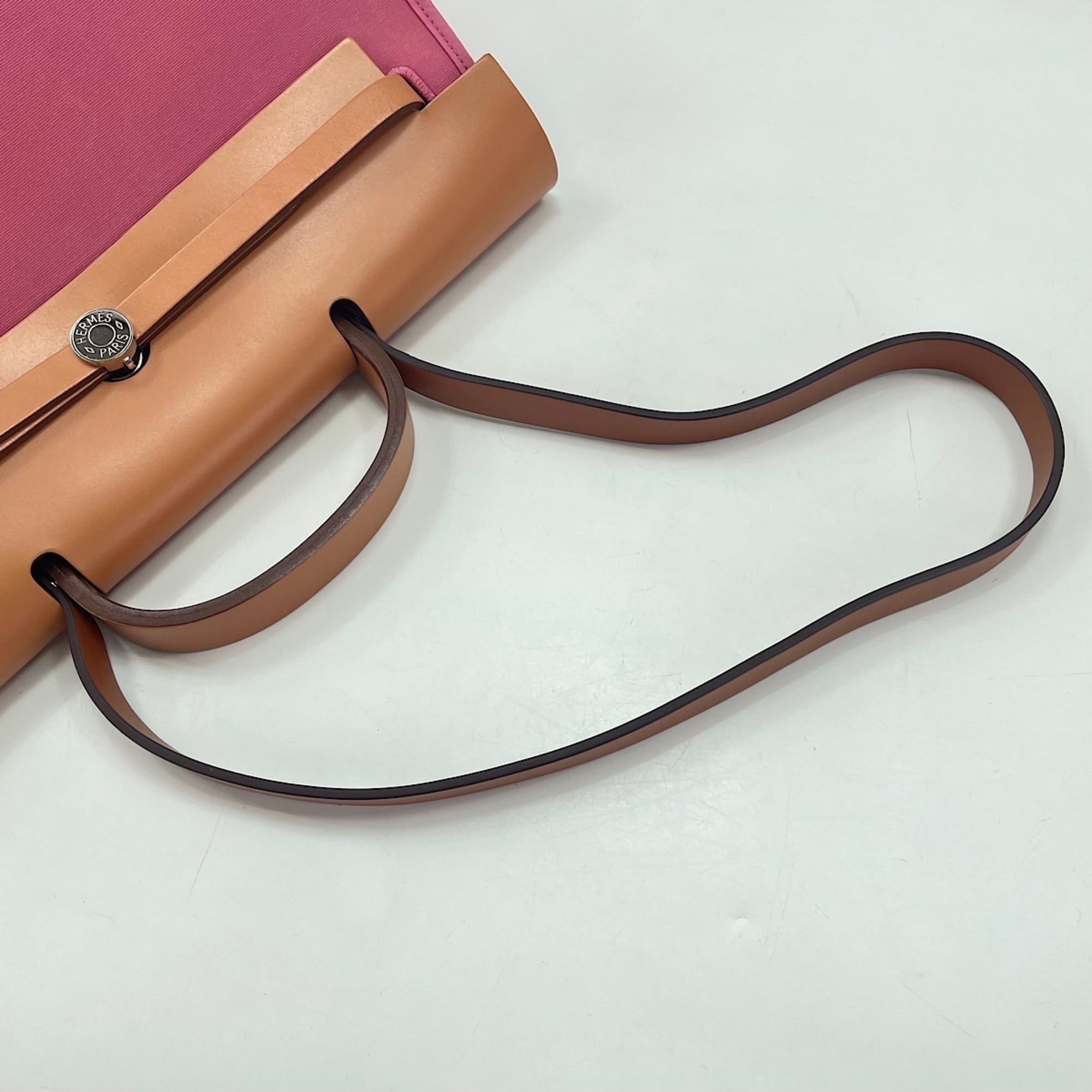 Hermes Her Bag Pink Tote Bag (Pre-Owned)