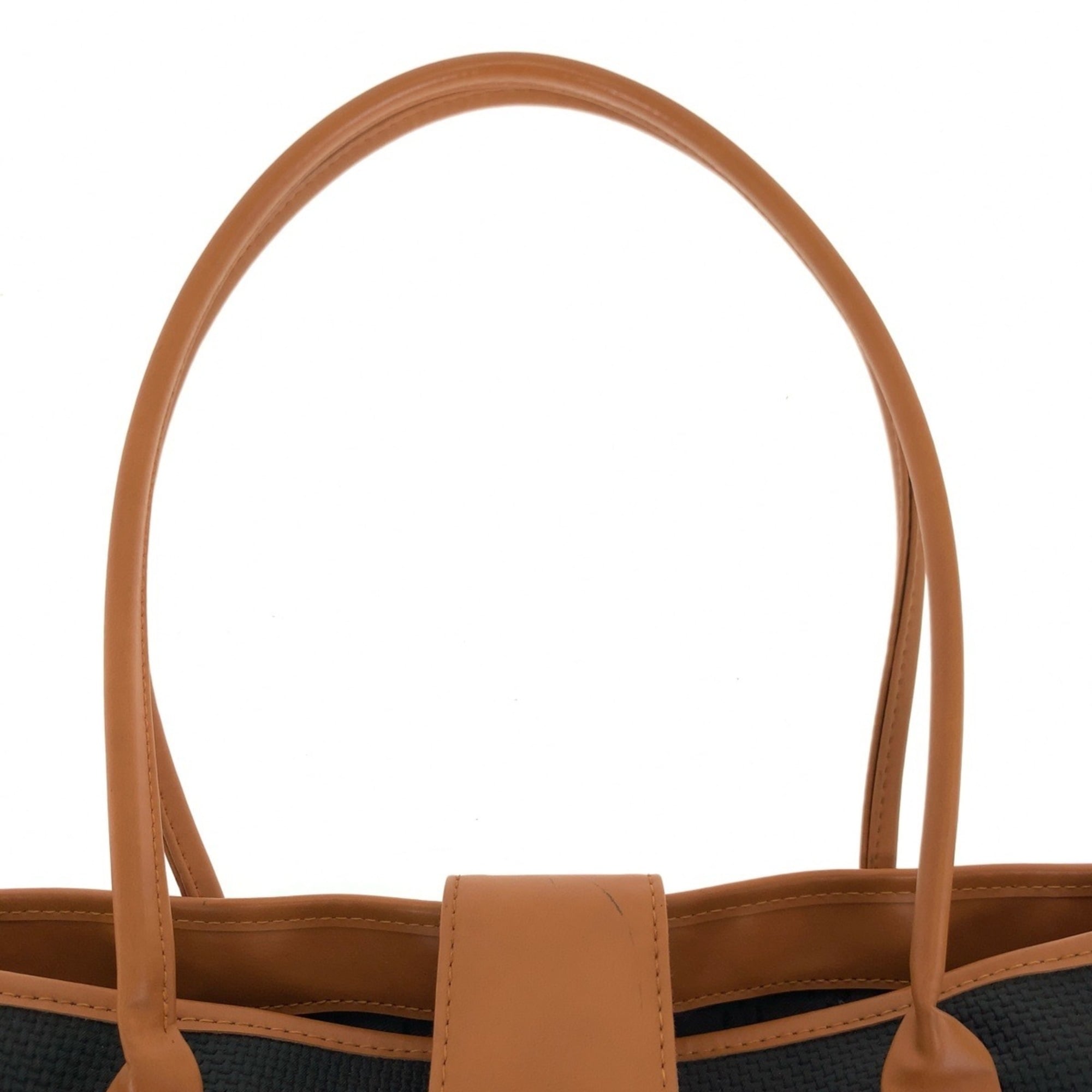 Yves Saint Laurent Black Brown Pvc Shoulder Bag Tote Bag (Pre-Owned)