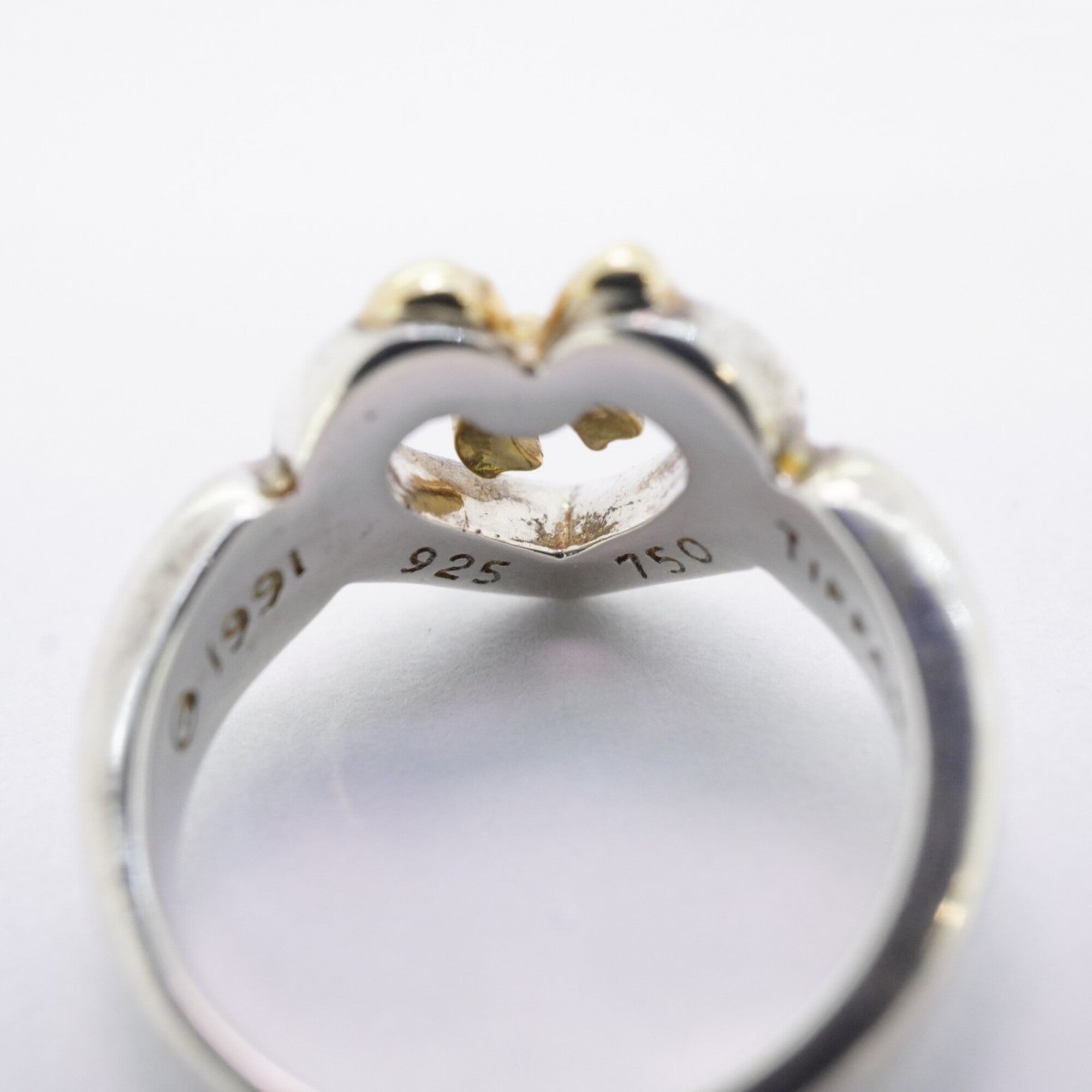 Tiffany Yellow Gold (18K) Silver 925 Band Ring (Pre-Owned)