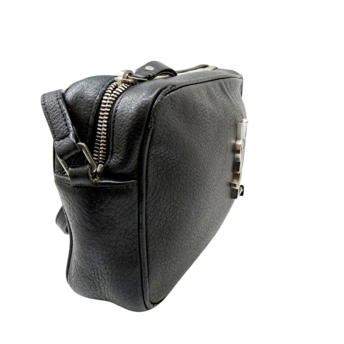 Saint Laurent Black Leather Shoulder Bag (Pre-Owned)