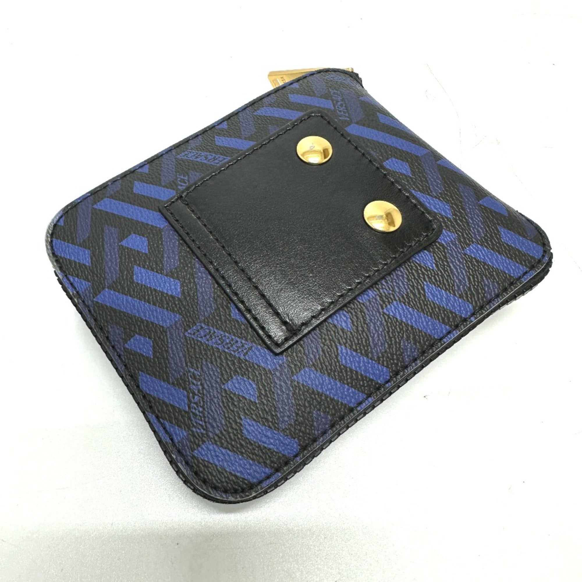 Versace Blue Cloth Tote Bag (Pre-Owned)