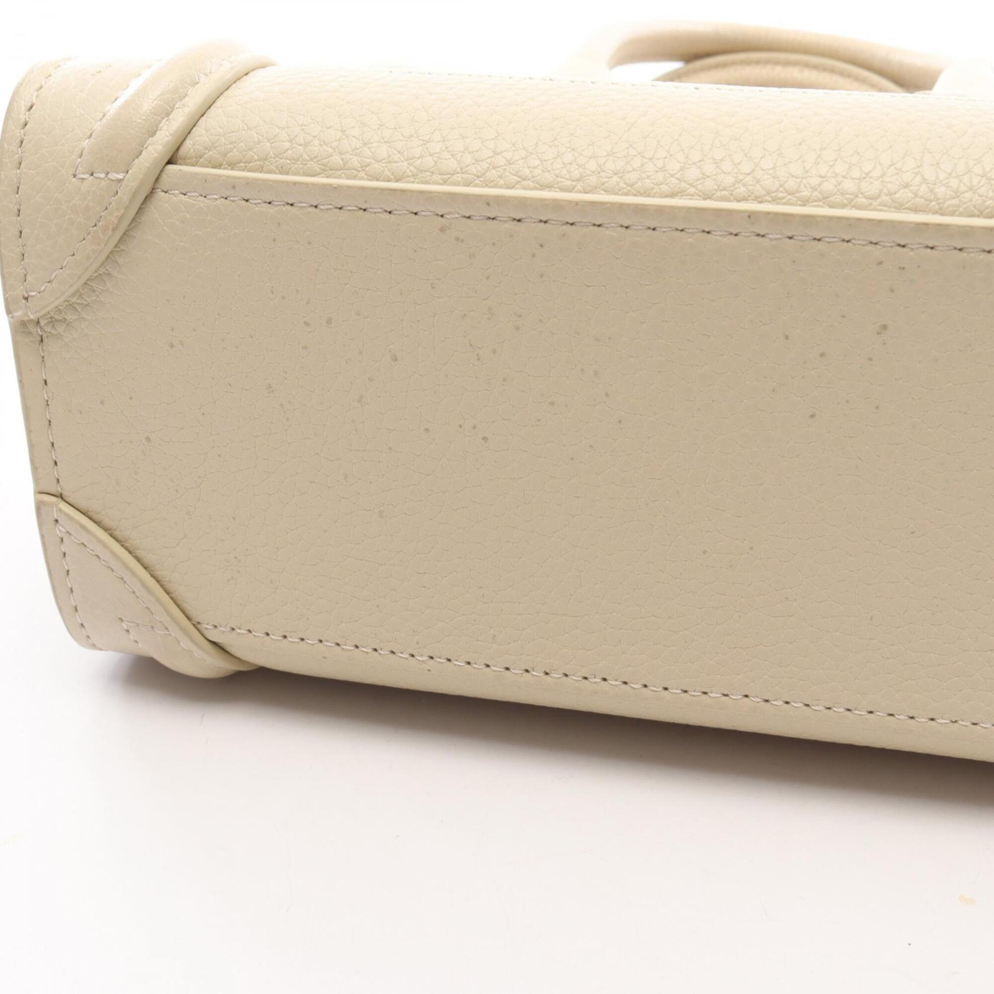 Celine Ivory Leather Handbag (Pre-Owned)