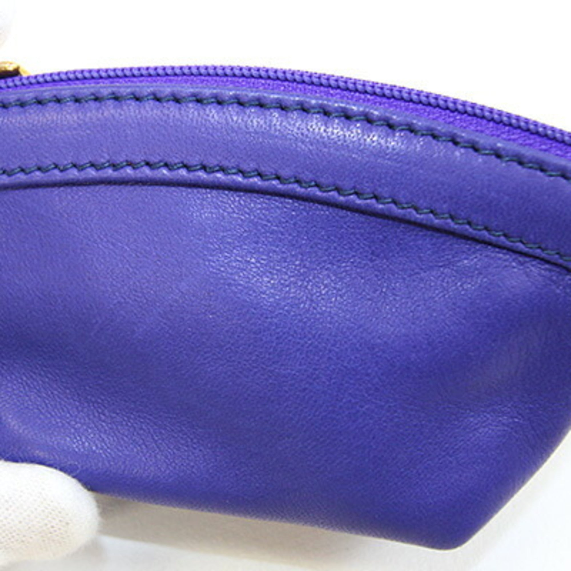 Gucci Blue Leather Coin Purse/Coin Case (Pre-Owned)