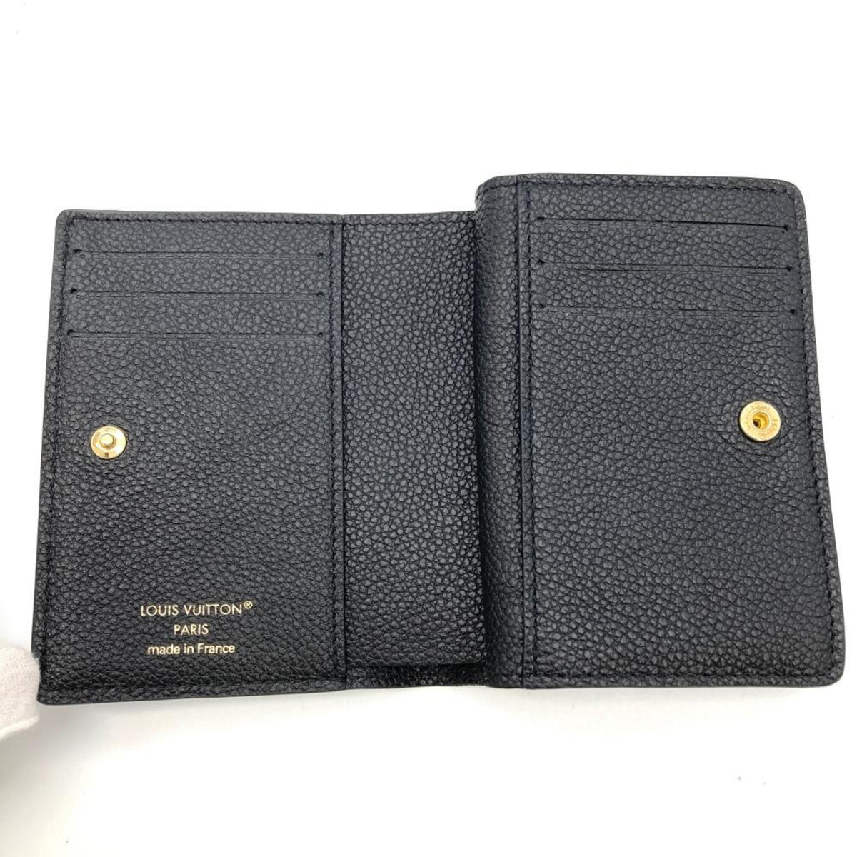 Louis Vuitton Black Monogram Noir Monogram Empreinte Wallet (Bi-Fold) (Pre-Owned)
