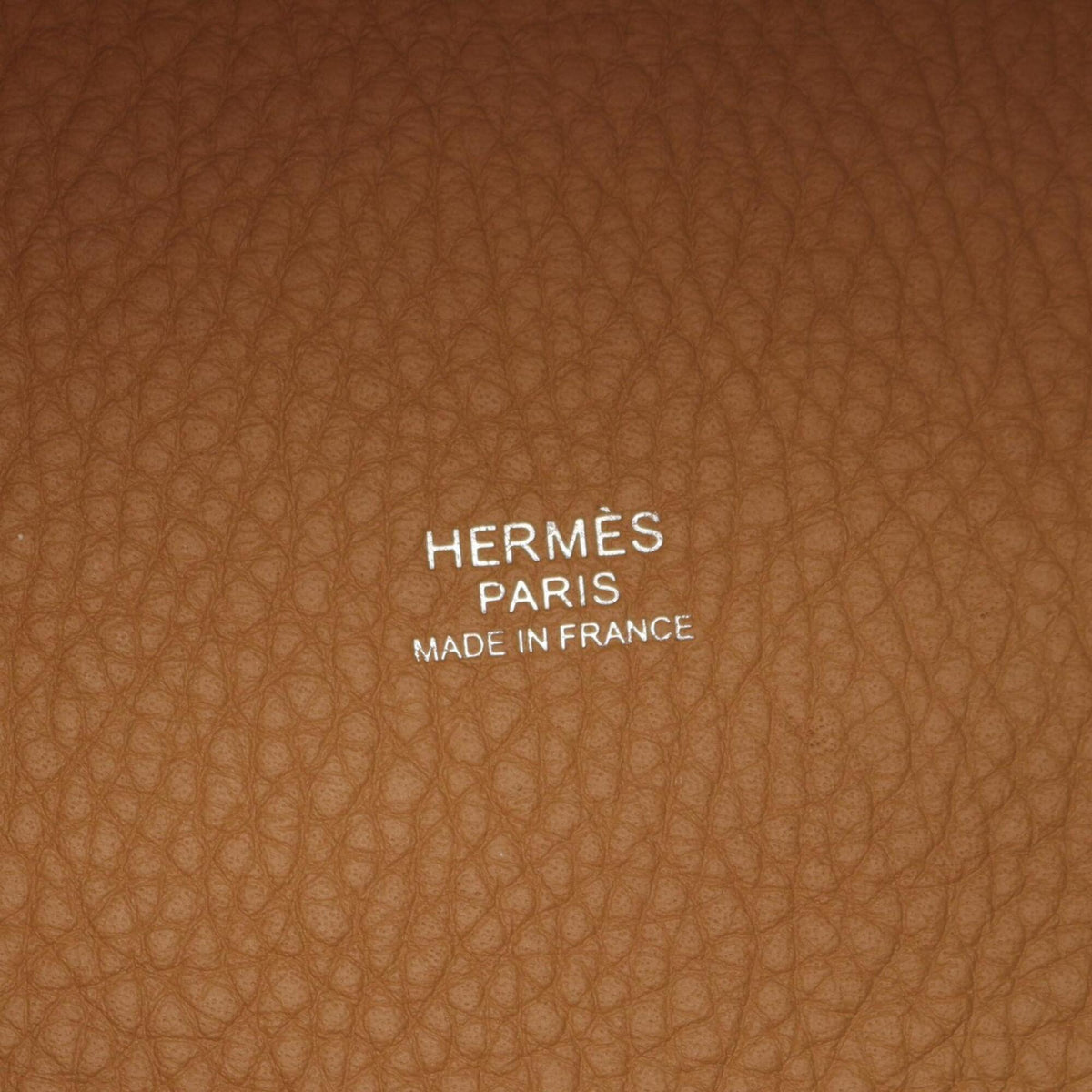 Hermes Brown Taurillon Clemence Leather Handbag (Pre-Owned)