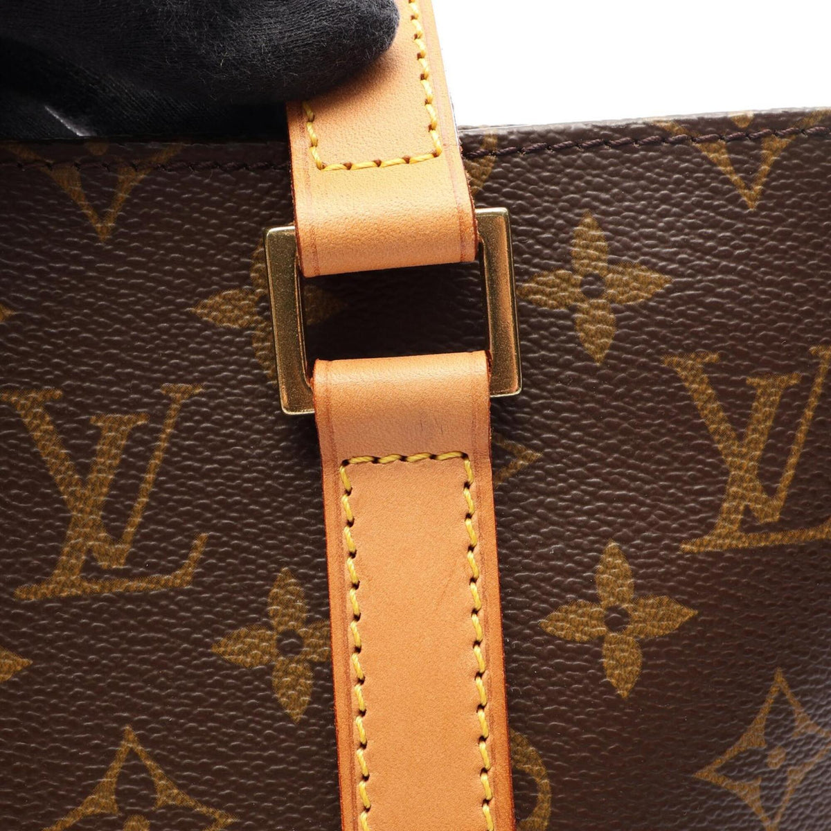 Louis Vuitton Brown Monogram Coated Canvas Handbag Tote Bag (Pre-Owned)