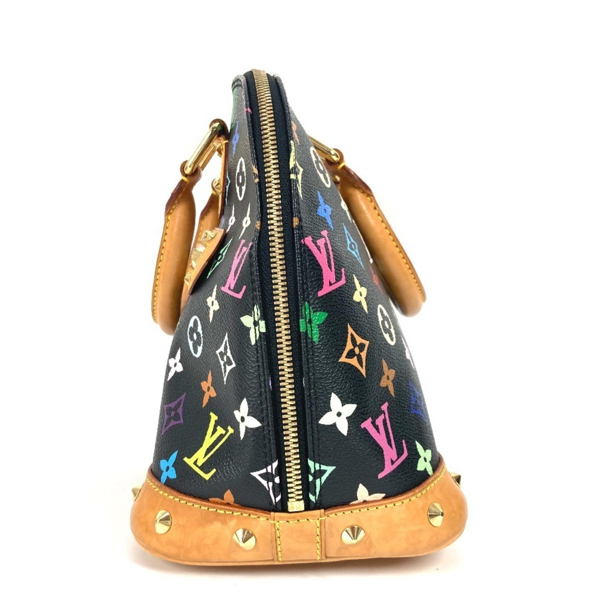 Louis Vuitton Black Multi-Color Noir Monogram Multicolore Handbag Tote Bag (Pre-Owned)