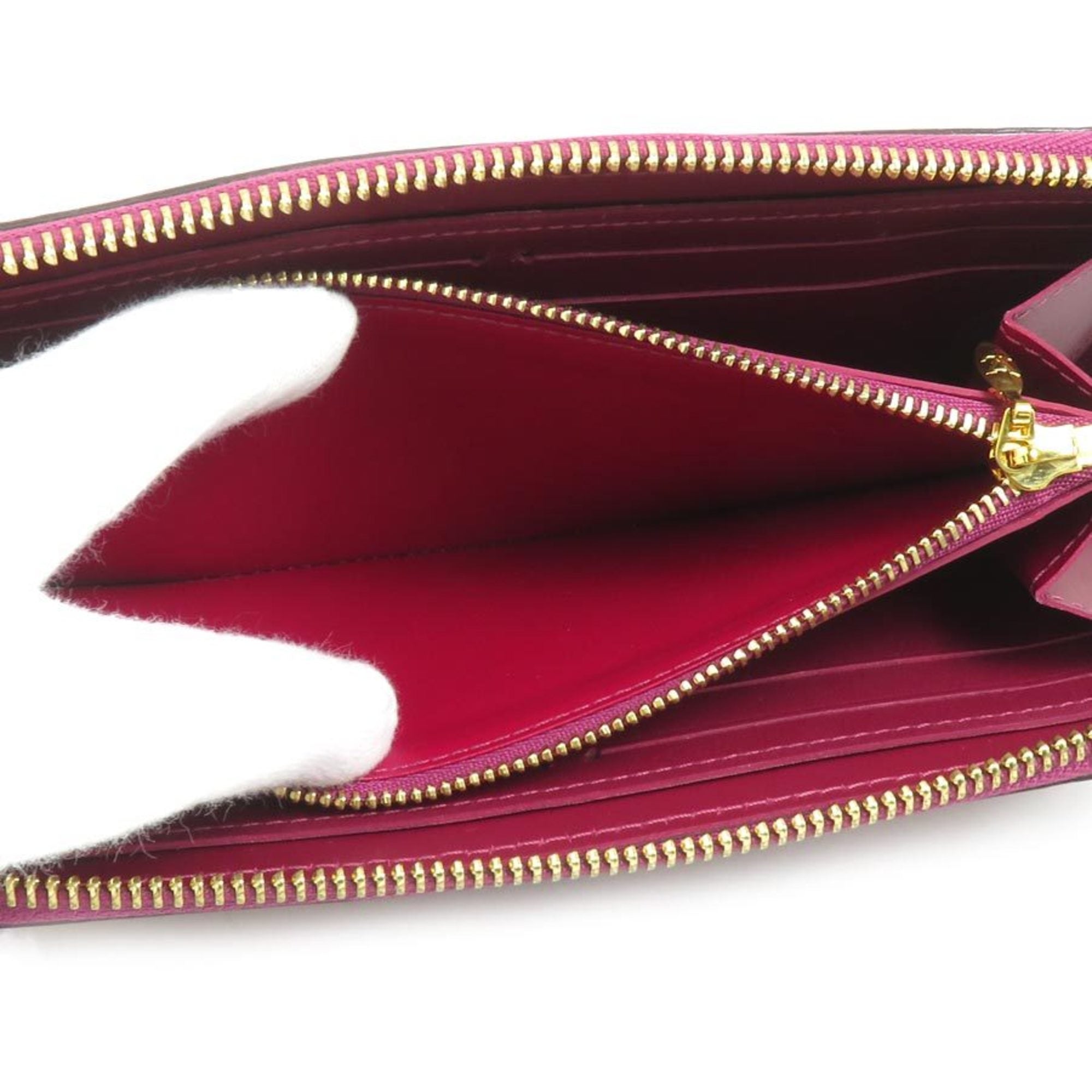 Louis Vuitton Magenta Monogram Vernis Long Wallet (Bi-Fold) (Pre-Owned)