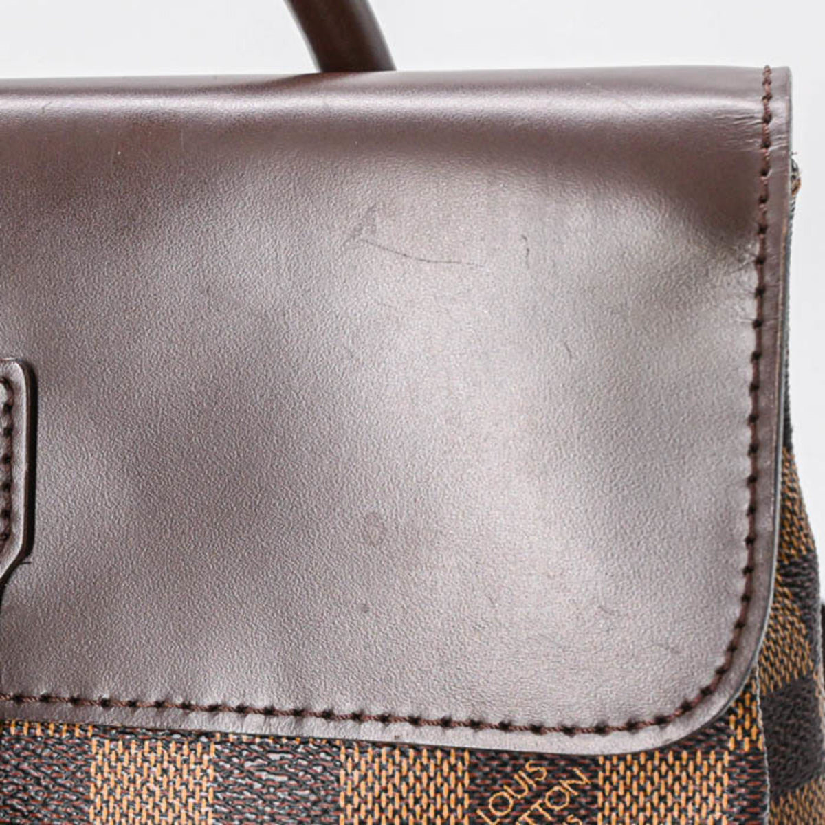 Louis Vuitton Brown Damier Canvas Damier Graphite Leather Backpack (Pre-Owned)