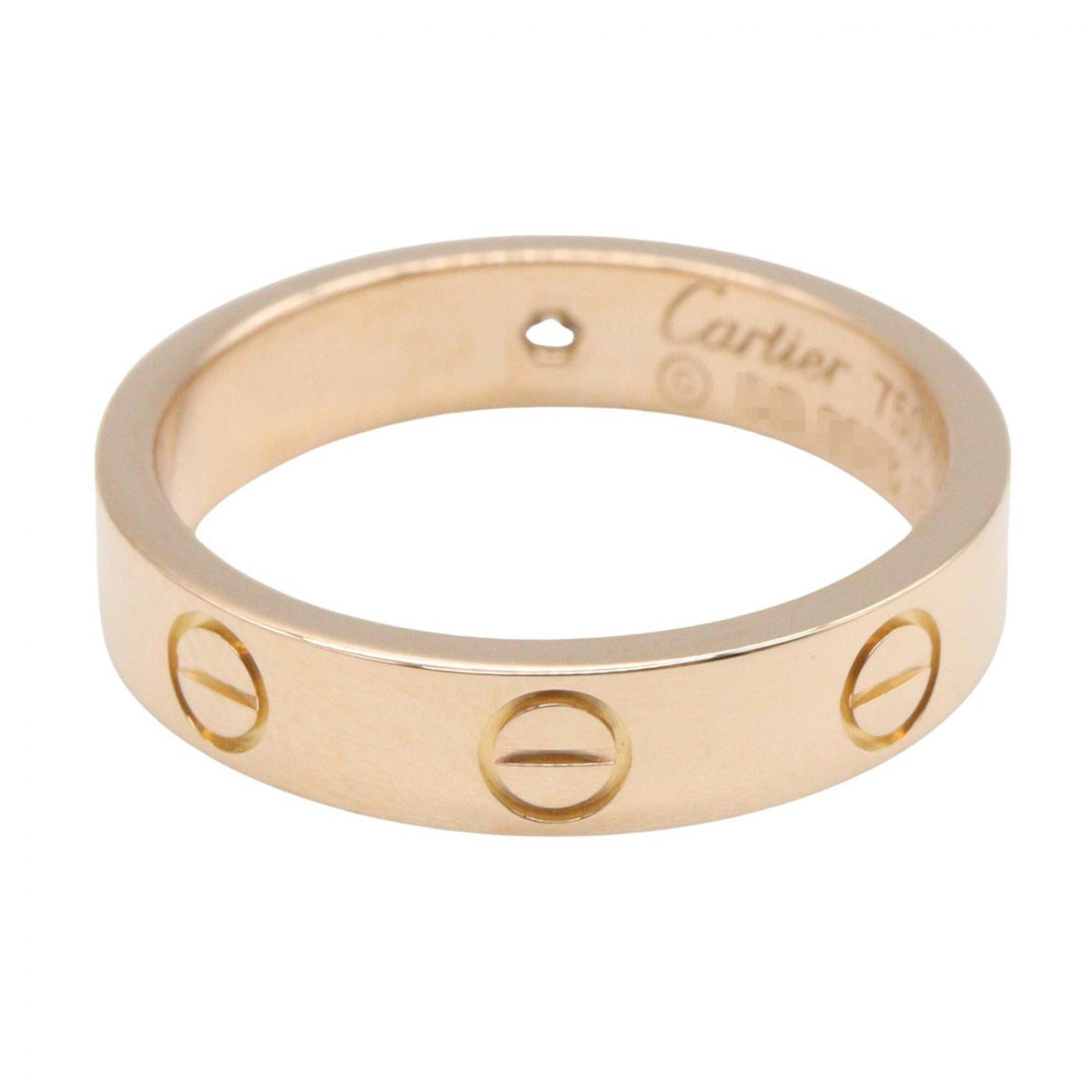 Cartier Gold Clear Pink Gold (18K) Band Ring (Pre-Owned)
