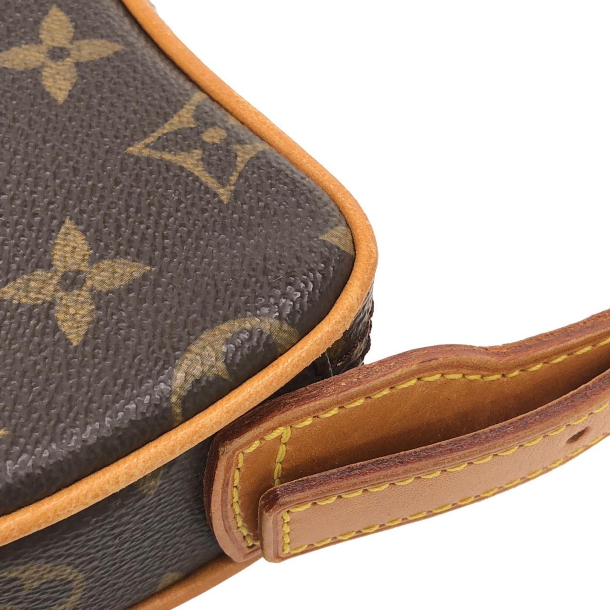 Louis Vuitton Brown Coated Canvas Pochette Shoulder Bag (Pre-Owned)