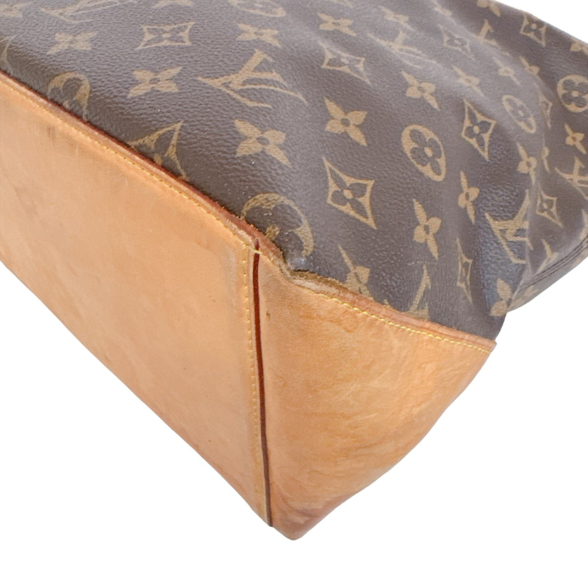 Louis Vuitton Brown Leather Tote Bag (Pre-Owned)