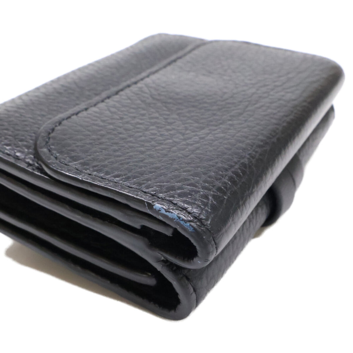 Chloé Black Leather Wallet (Tri-Fold) (Pre-Owned)