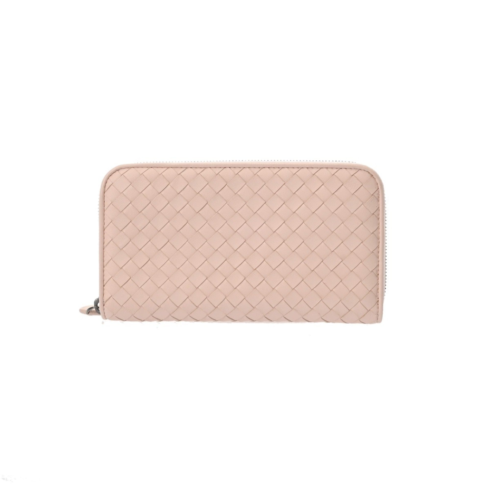 Bottega Veneta Baby Pink Leather Long Wallet (Bi-Fold) (Pre-Owned)