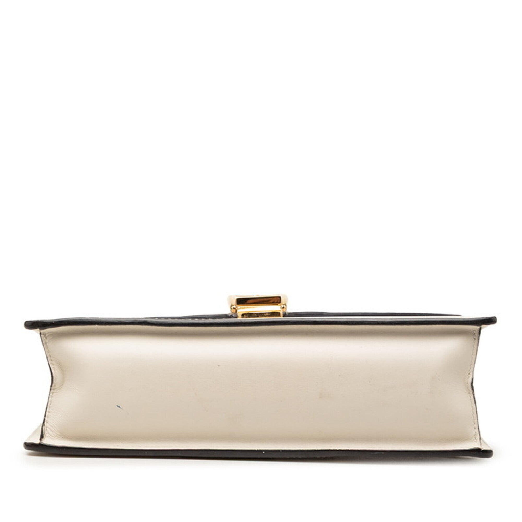 Gucci Multi-Color White Leather Shoulder Bag (Pre-Owned)