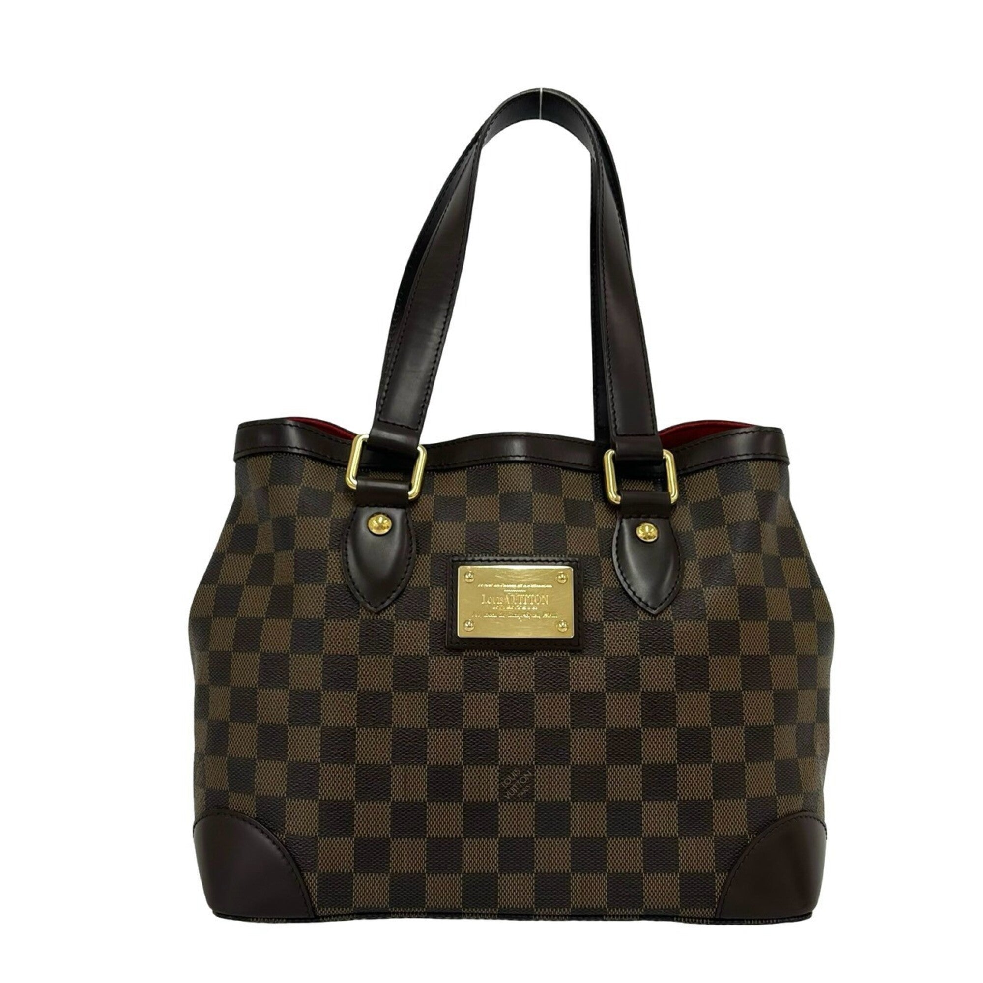 Louis Vuitton Brown Leather Pvc Handbag (Pre-Owned)