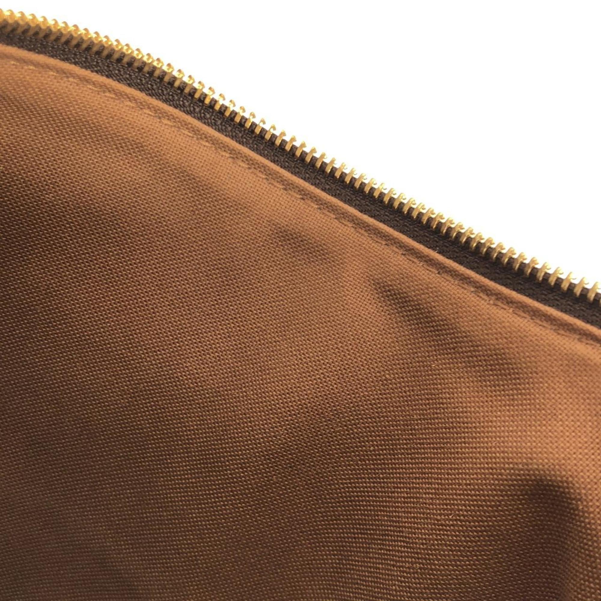 Louis Vuitton Marron Coated Canvas Shoulder Bag (Pre-Owned)