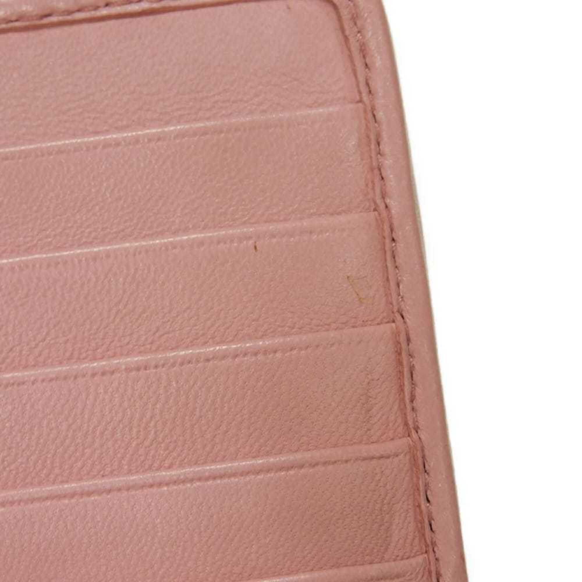 Miu Miu Pink Leather Coin Purse/Coin Case (Pre-Owned)