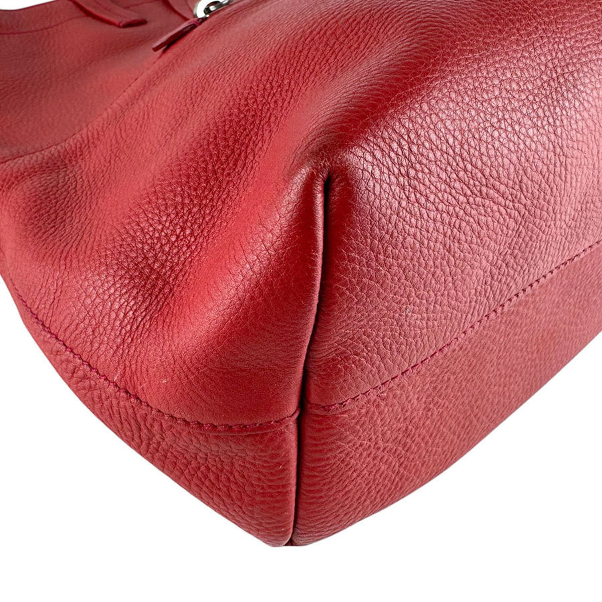Miu Miu Red Color Leather Handbag (Pre-Owned)