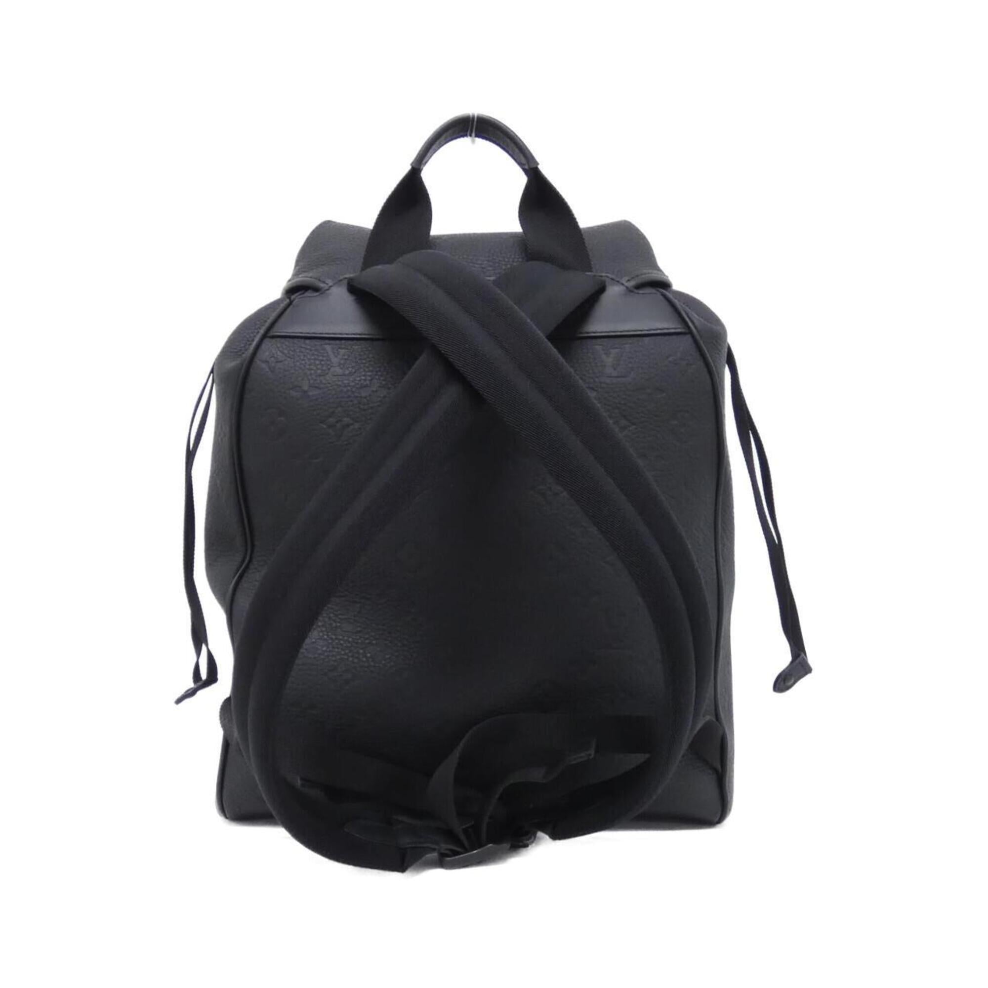 Louis Vuitton Black Leather Backpack (Pre-Owned)