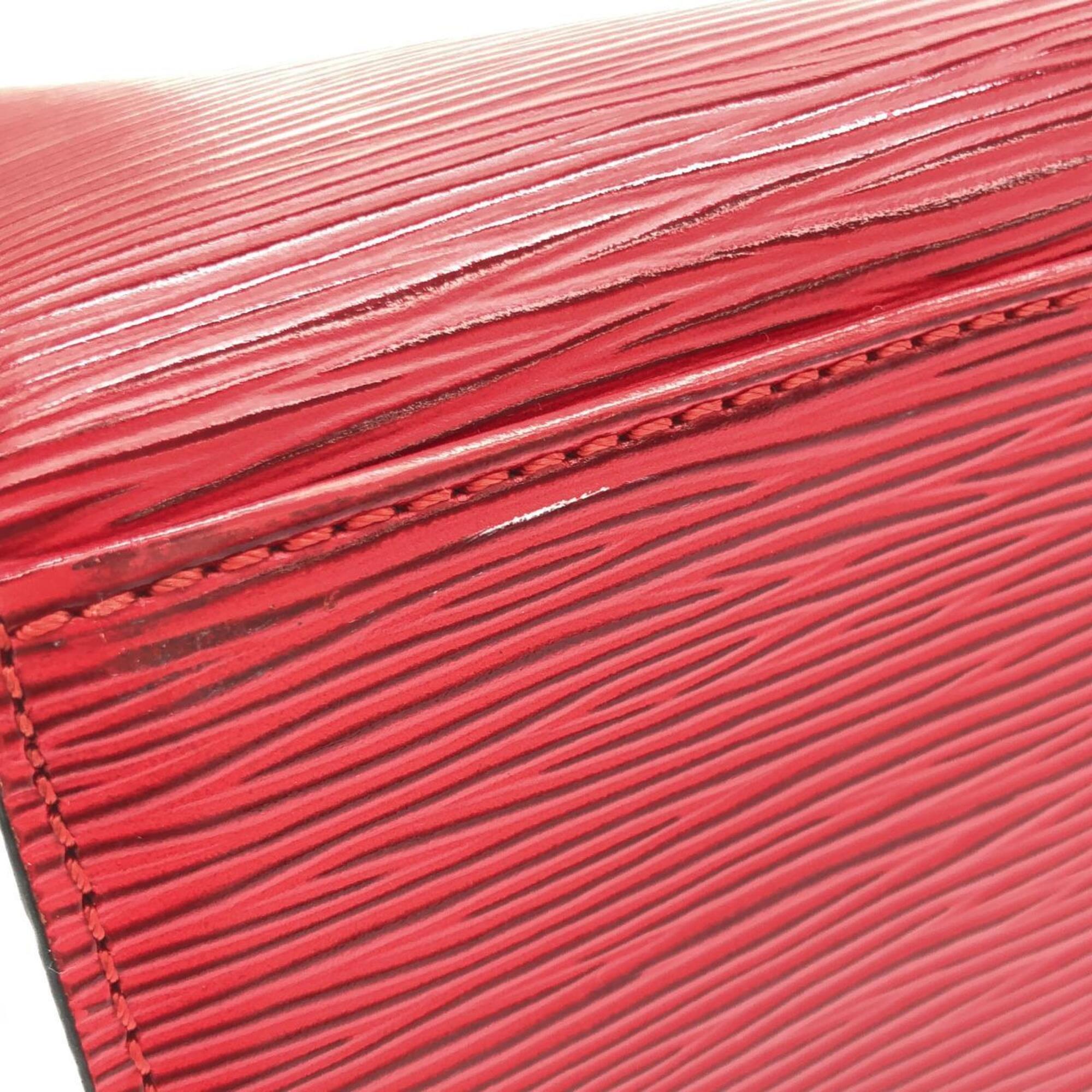 Louis Vuitton Red Color Leather Handbag (Pre-Owned)