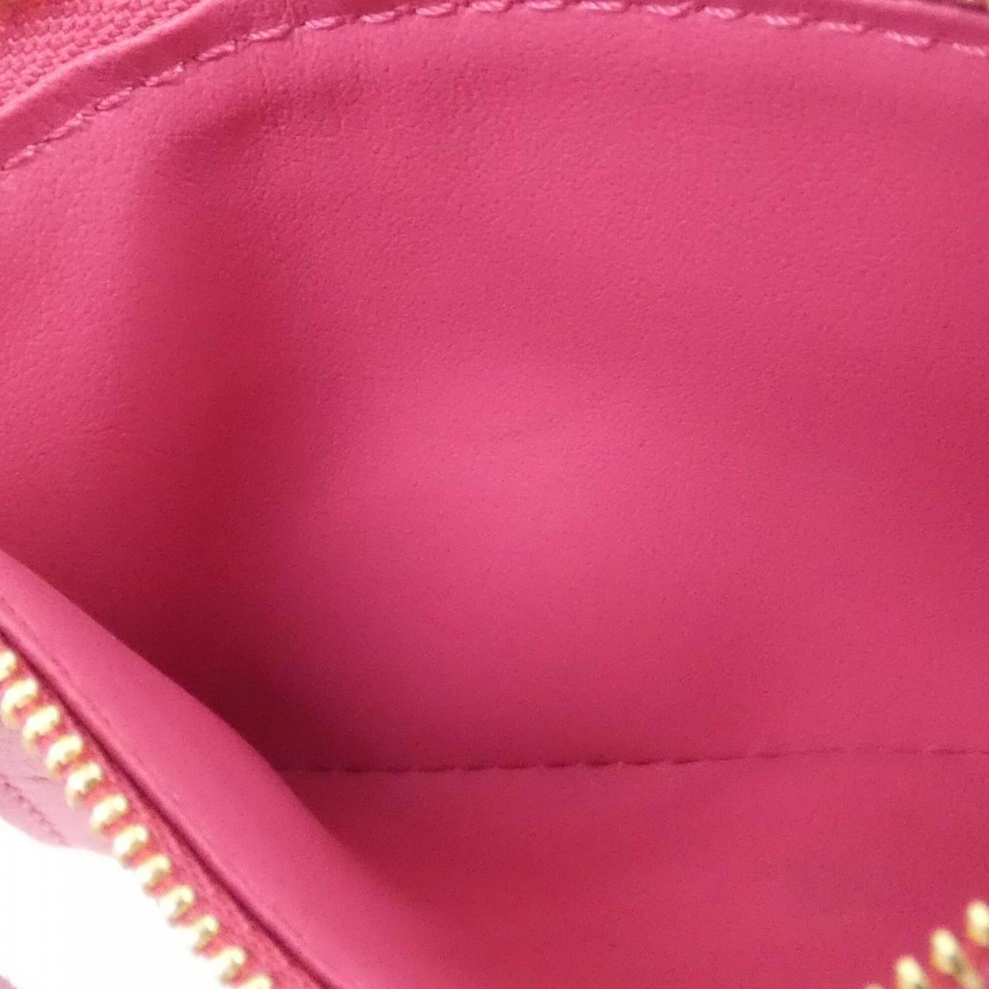 Louis Vuitton Rose Leather Wallet (Tri-Fold) (Pre-Owned)