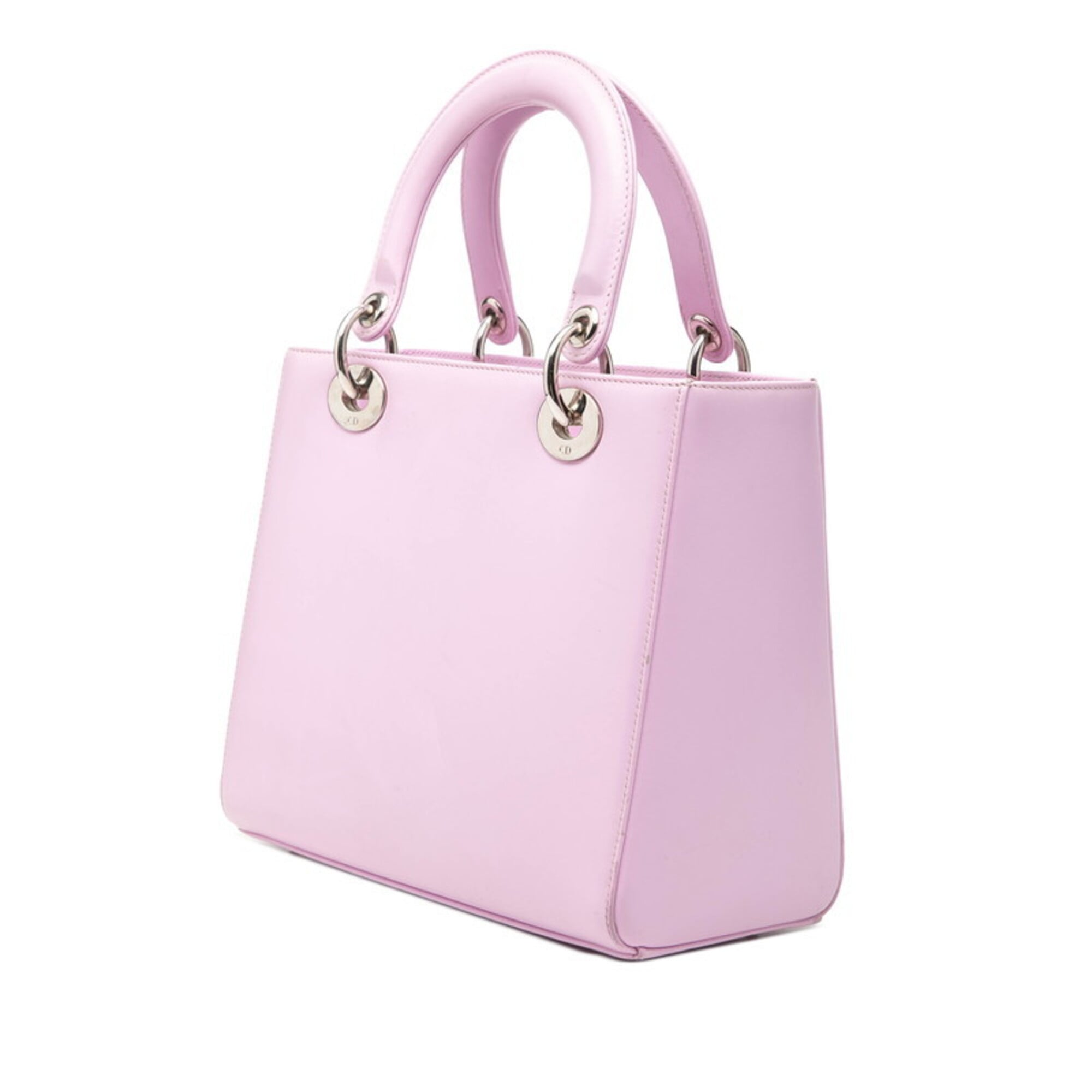 Christian Dior Multi-Color Pink Leather Handbag Shoulder Bag (Pre-Owned)