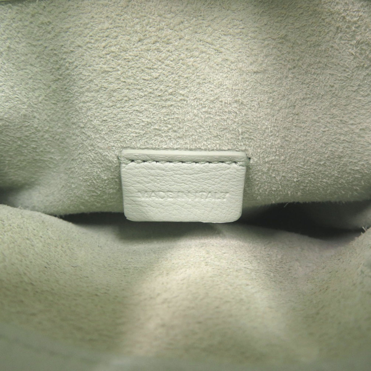 Celine Light Green Leather Pouch Shoulder Bag (Pre-Owned)