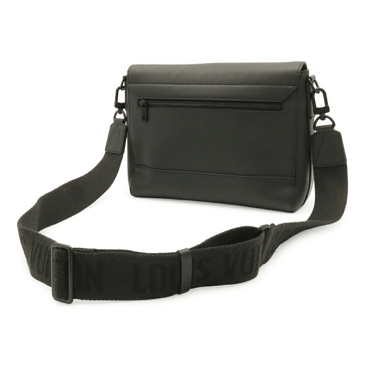Louis Vuitton Black Noir Leather Shoulder Bag (Pre-Owned)