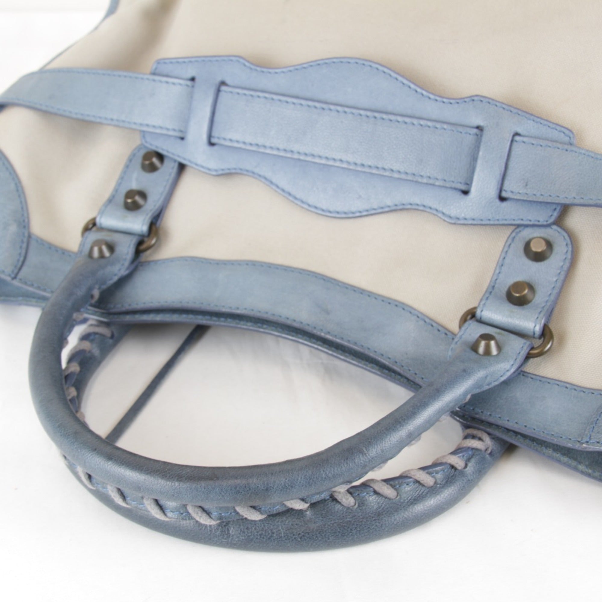 Balenciaga Beige Canvas Handbag (Pre-Owned)