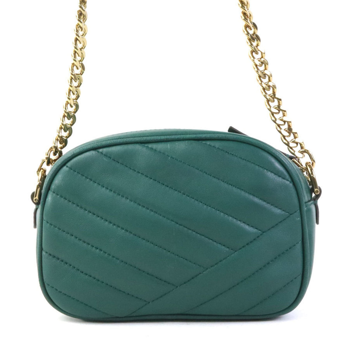 Tory Burch Green Leather Shoulder Bag (Pre-Owned)