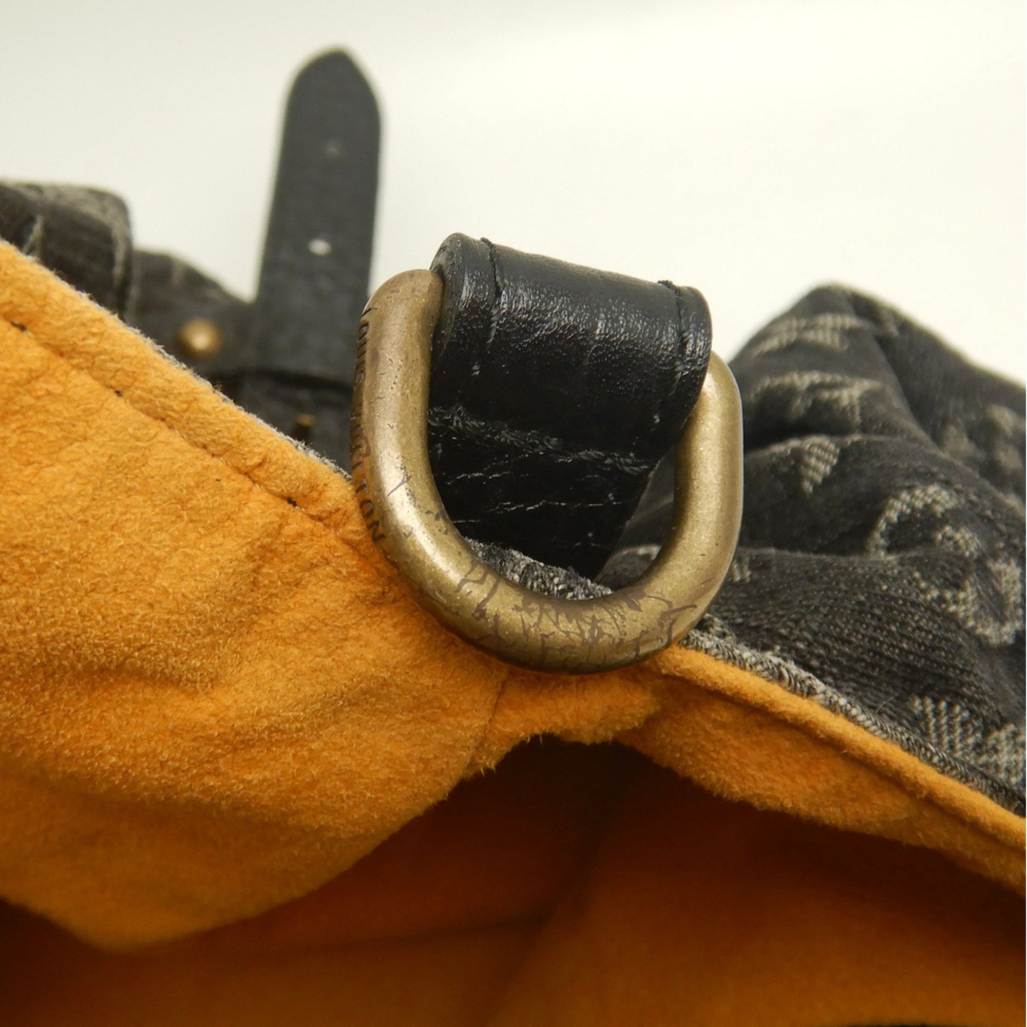 Louis Vuitton Noir Monogram Denim Tote Bag (Pre-Owned)