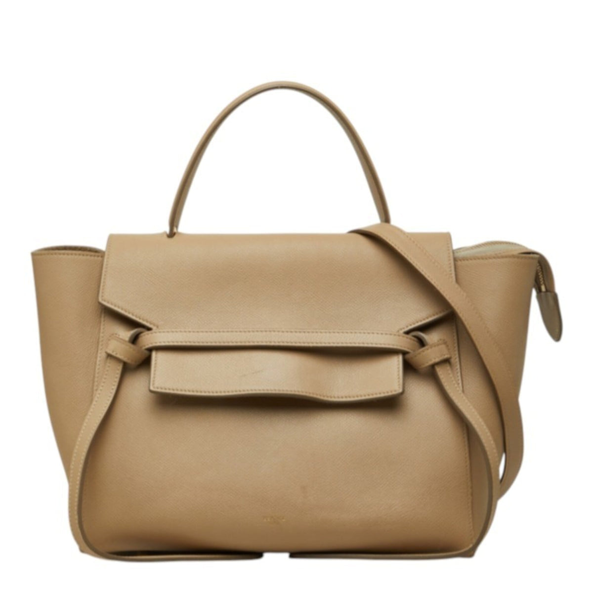 Celine Beige Leather Handbag Shoulder Bag (Pre-Owned)