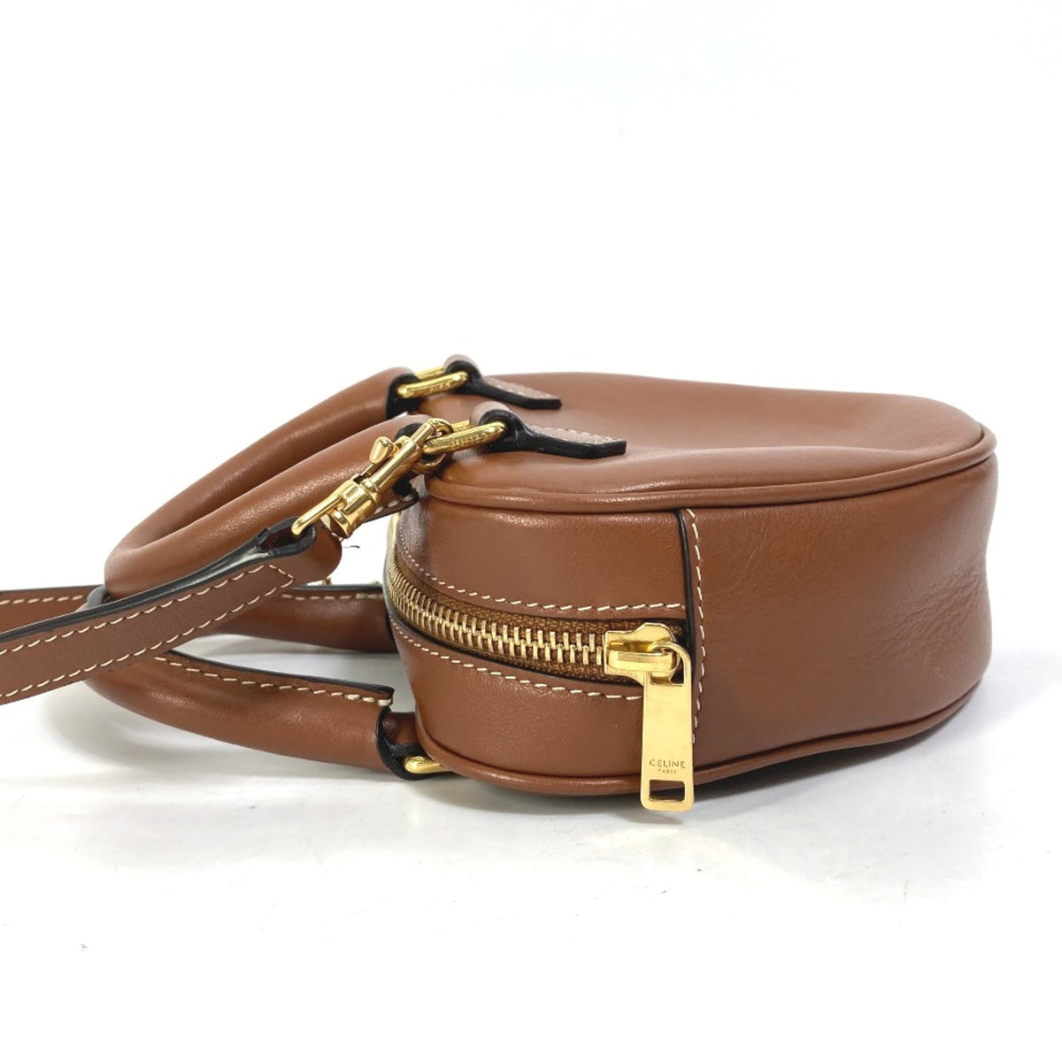 Celine Brown Leather Shoulder Bag (Pre-Owned)