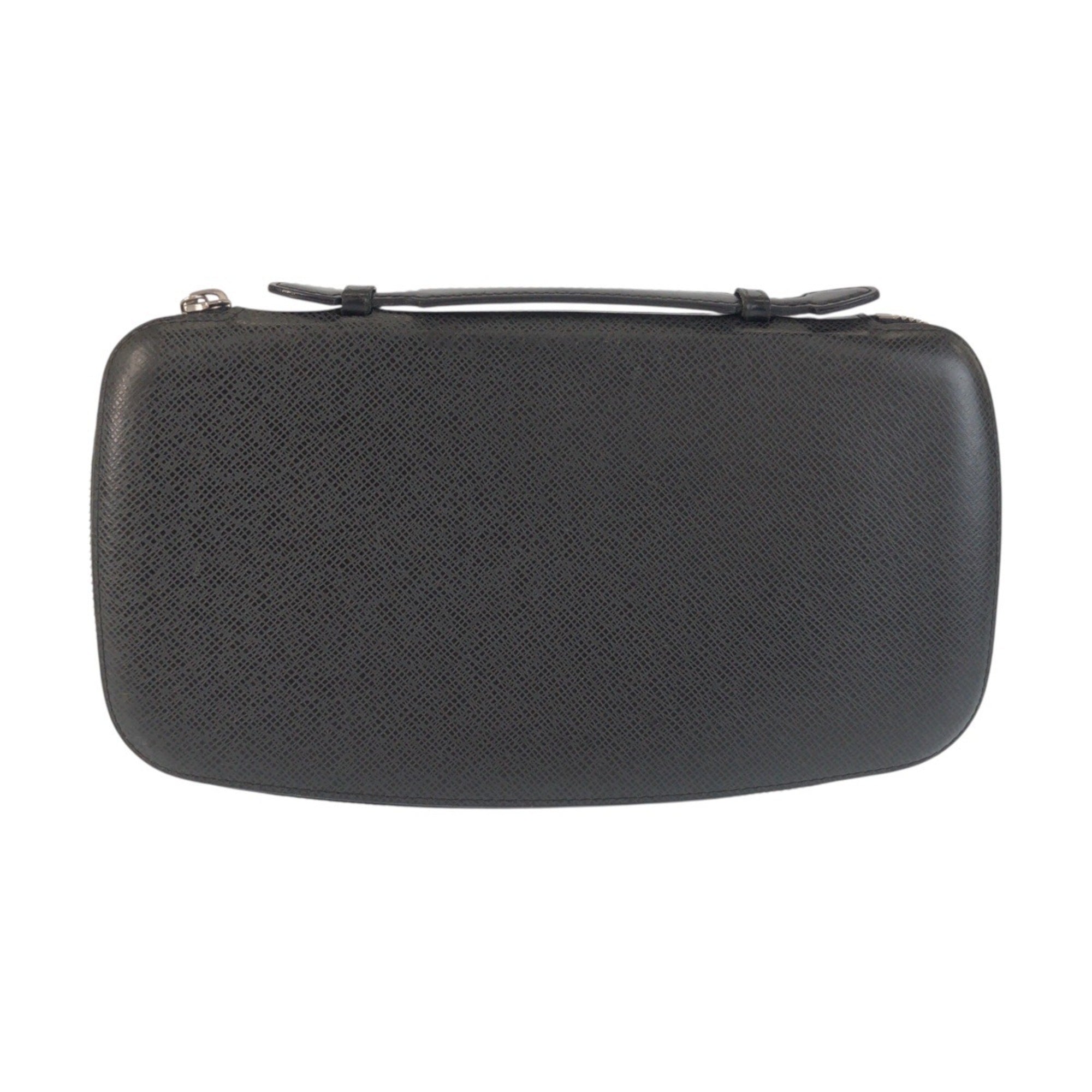 Louis Vuitton Black Leather Long Wallet (Bi-Fold) (Pre-Owned)