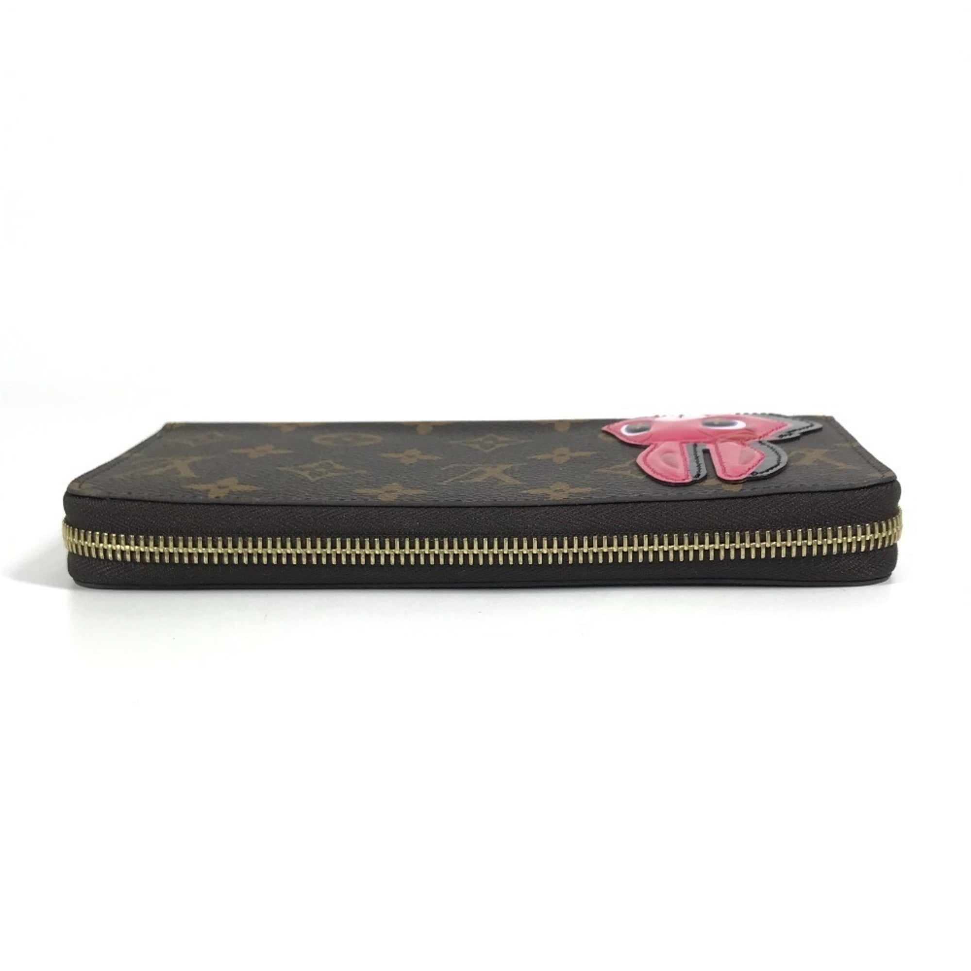 Louis Vuitton Brown Pink Monogram Long Wallet (Bi-Fold) (Pre-Owned)