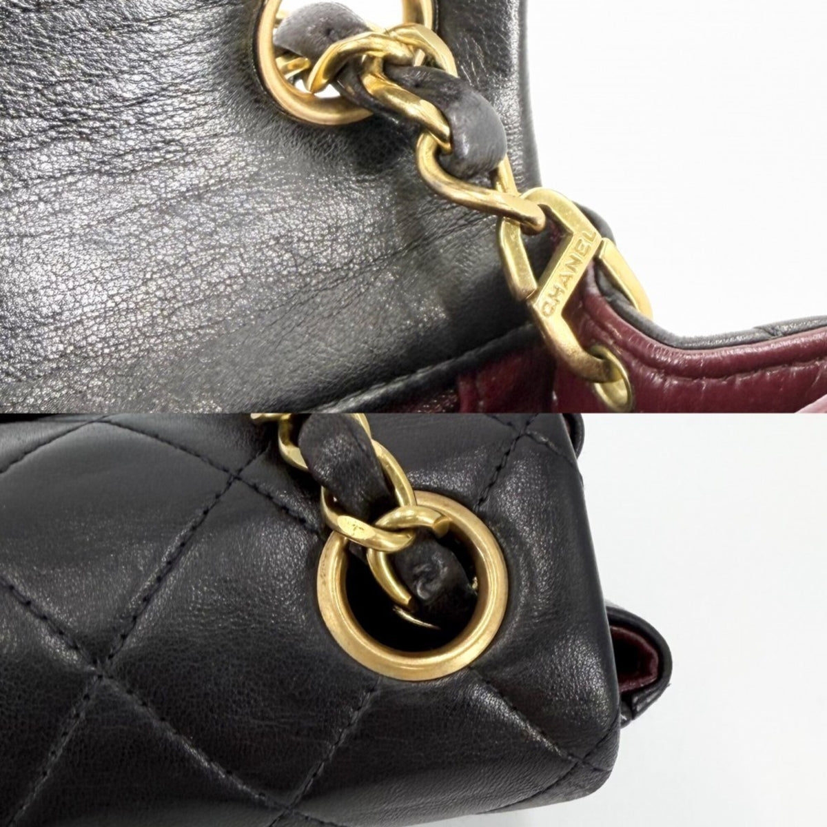 Chanel Black Leather Shoulder Bag (Pre-Owned)