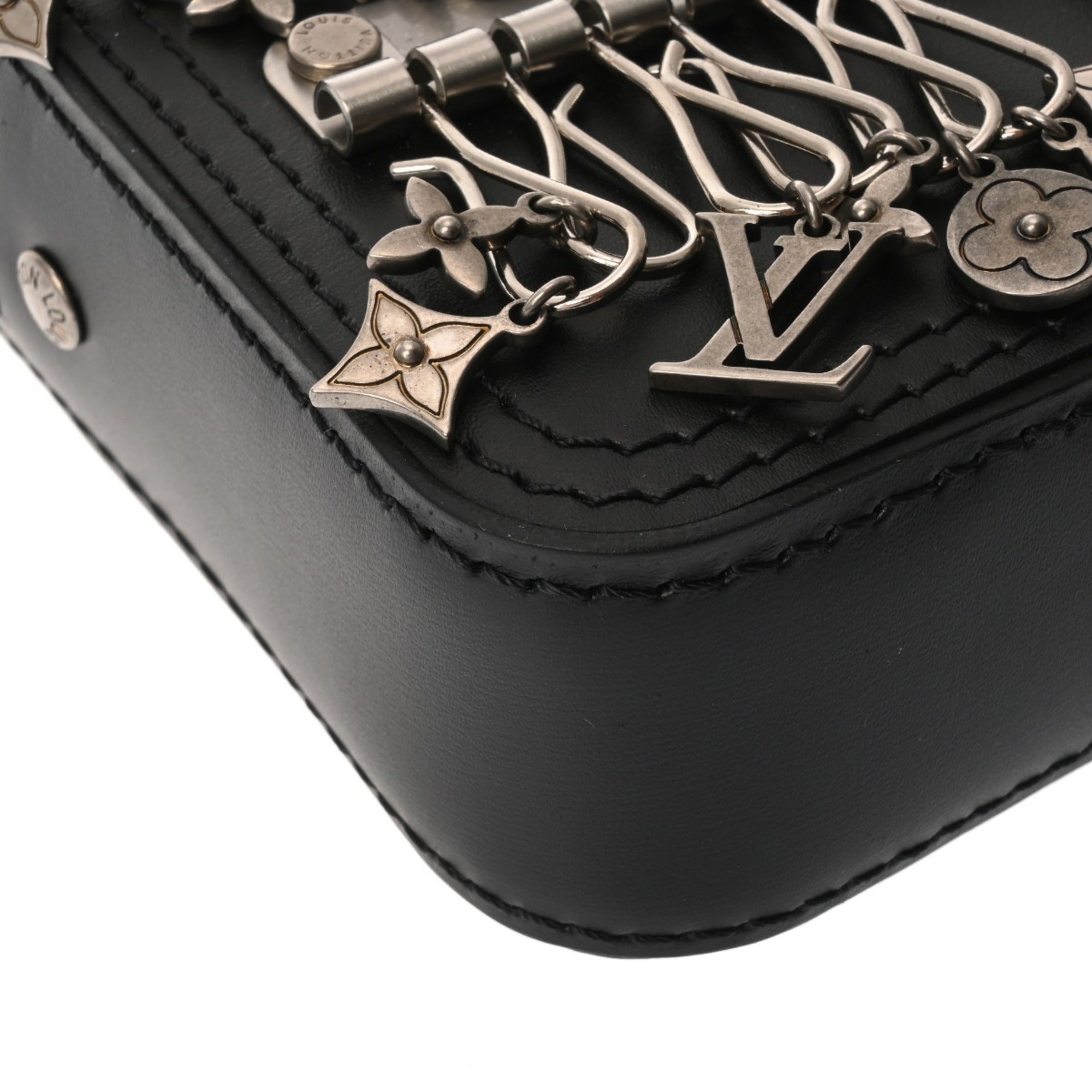 Louis Vuitton Black Leather Shoulder Bag