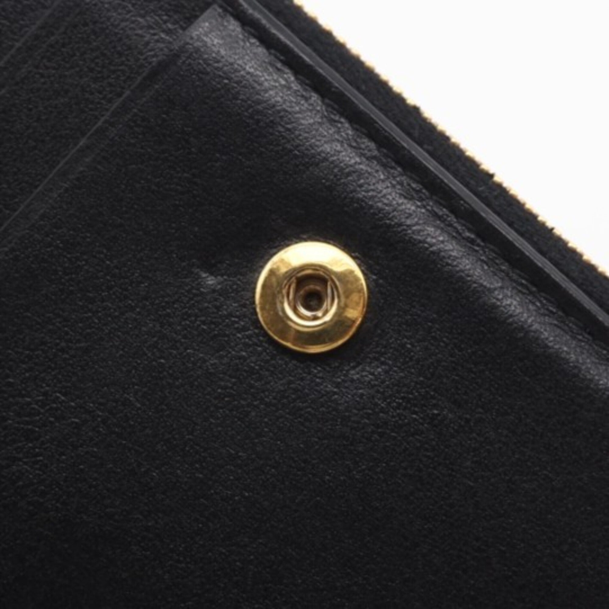 Bottega Veneta Intrecciato Black Leather Wallet (Bi-Fold) (Pre-Owned)
