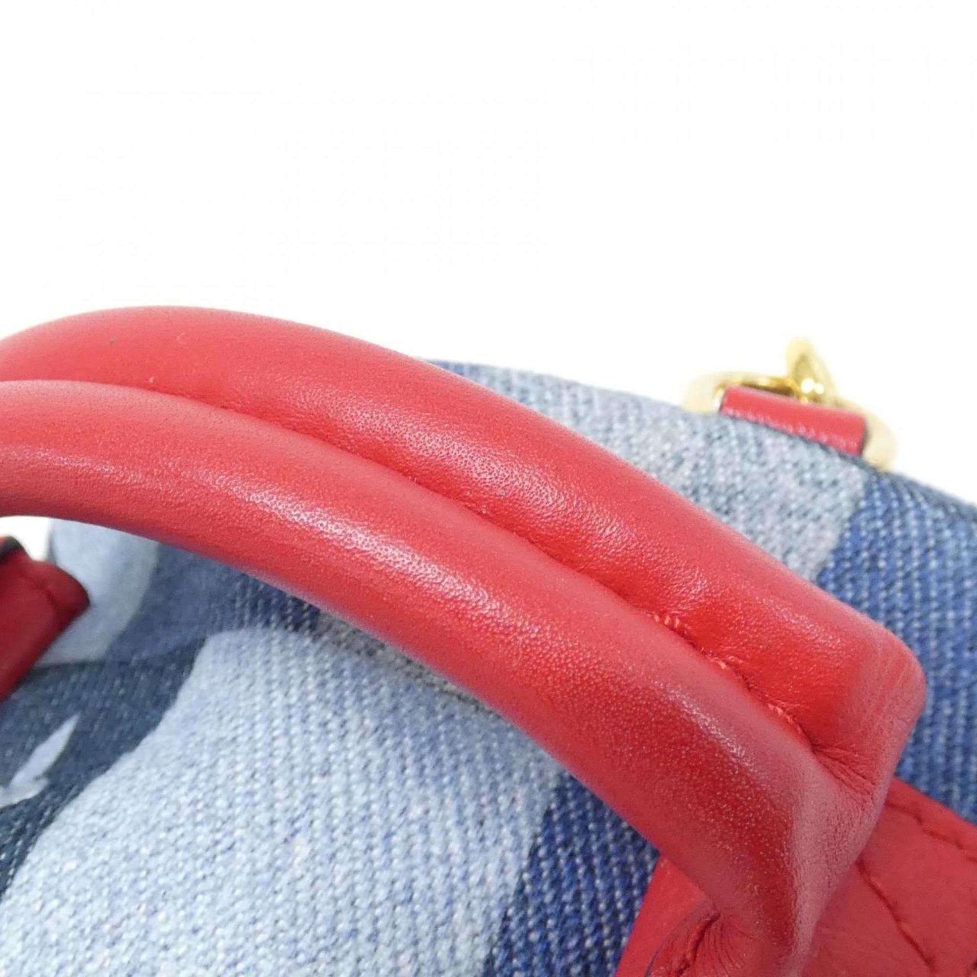 Louis Vuitton Rouge Denim Backpack (Pre-Owned)