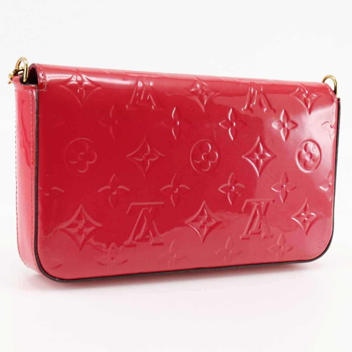 Louis Vuitton Monogram Vernis Hot Pink Monogram Vernis Chain/Shoulder Wallet (Pre-Owned)