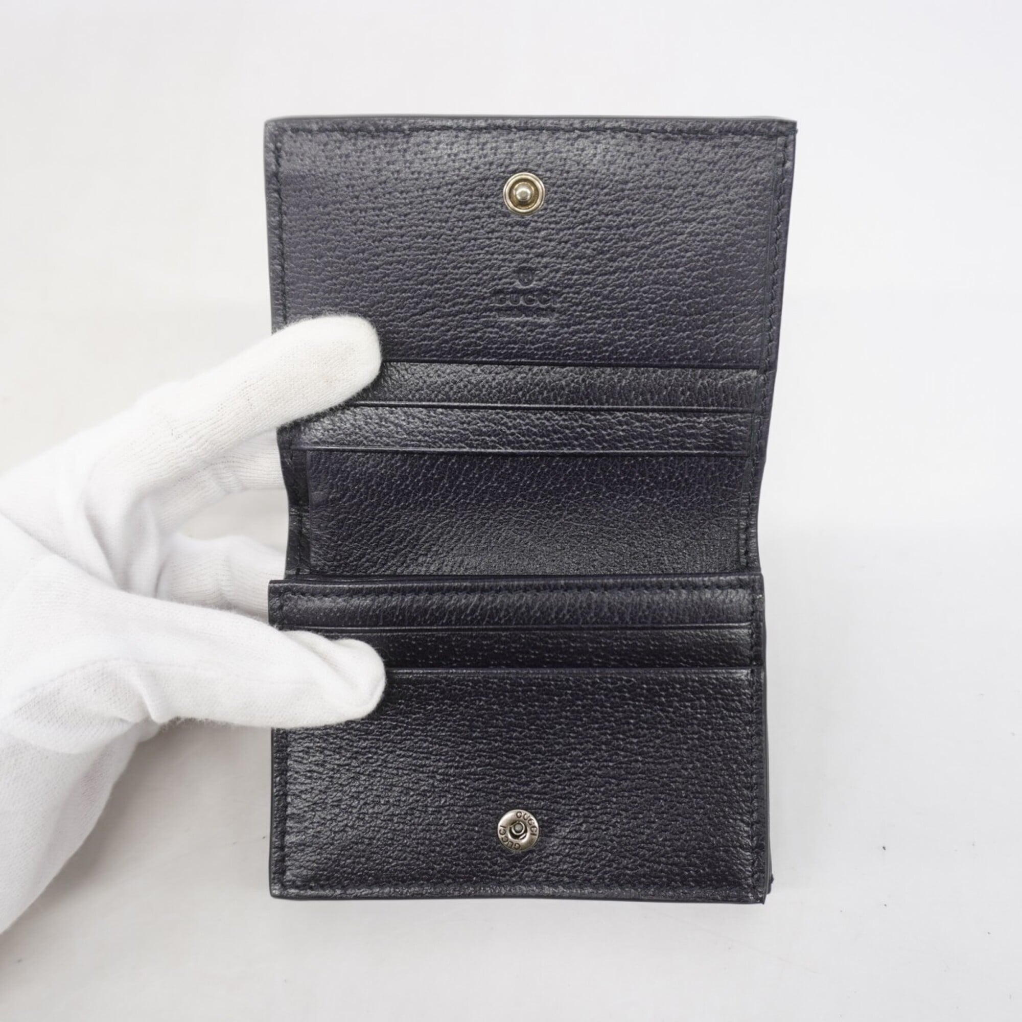 Gucci Navy Pvc Wallet (Bi-Fold) (Pre-Owned)