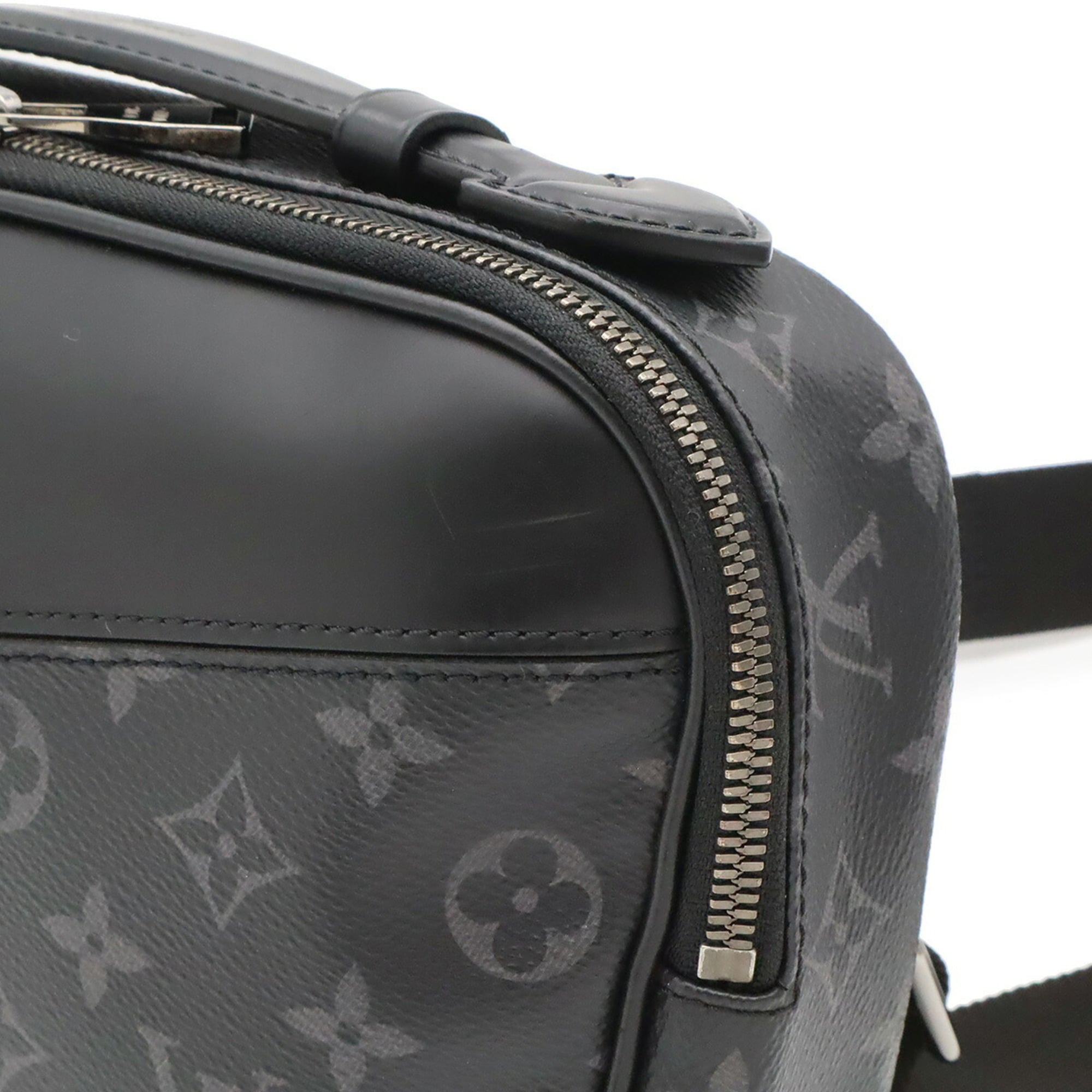Louis Vuitton Black Gray Monogram Eclipse Monogram Eclipse Clutch Bag Pouch Sling Bag (Pre-Owned)