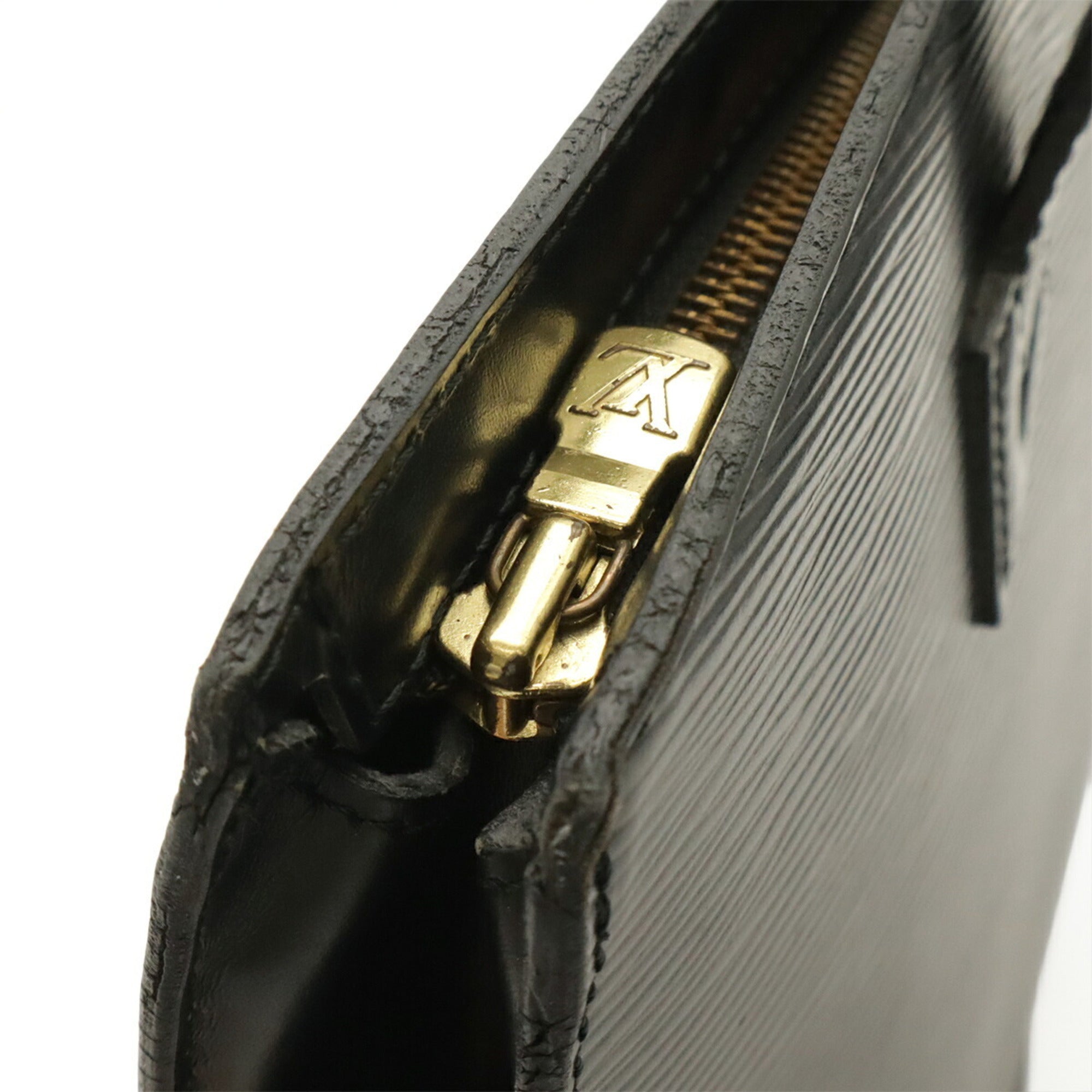Louis Vuitton Noir Epi Leather Handbag Tote Bag (Pre-Owned)
