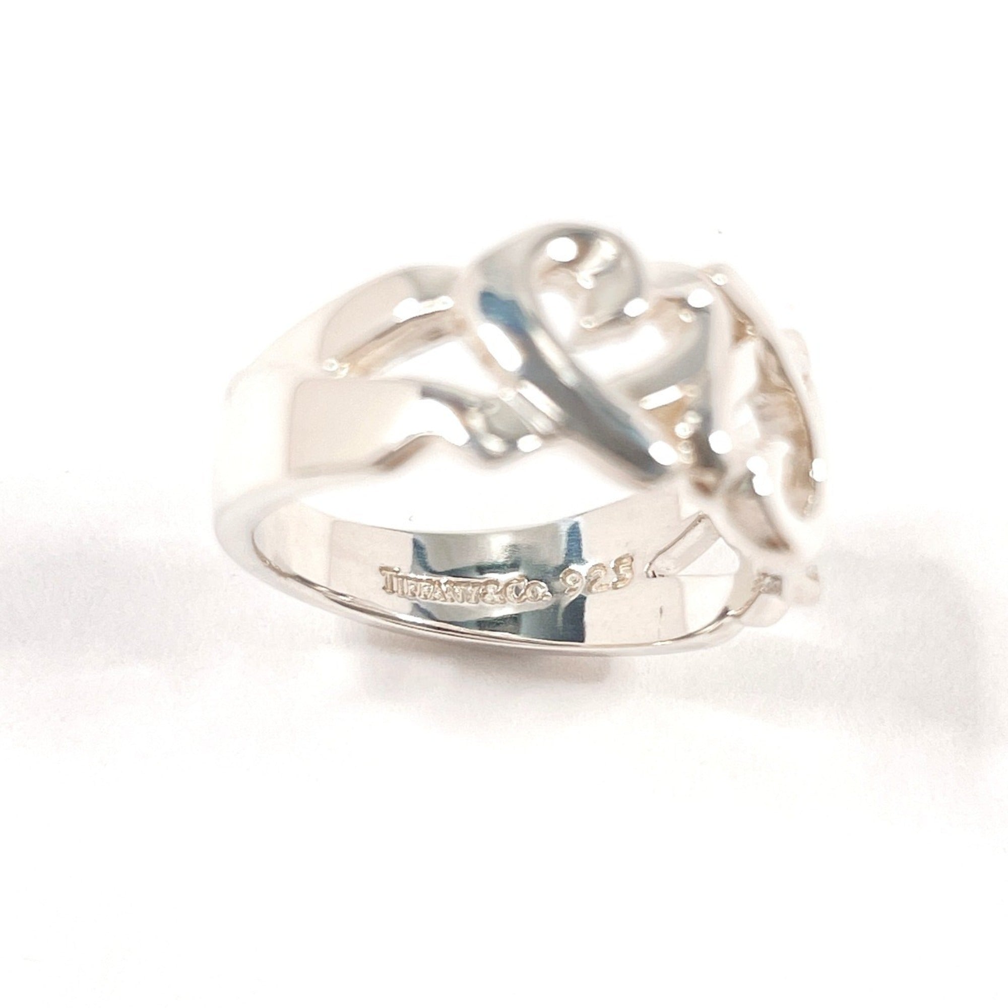 Tiffany Silver Silver 925 Band Ring (Pre-Owned)