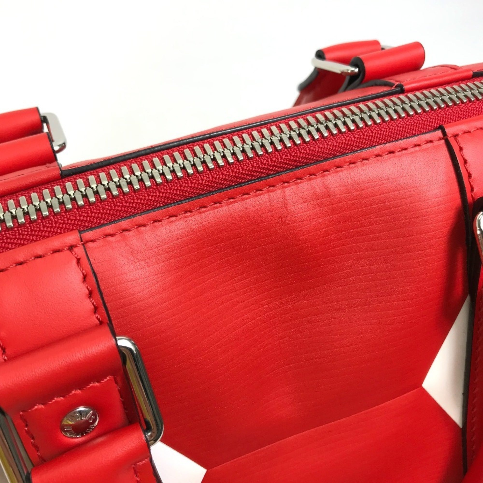 Louis Vuitton Red Color Epi Leather Boston Bag (Pre-Owned)