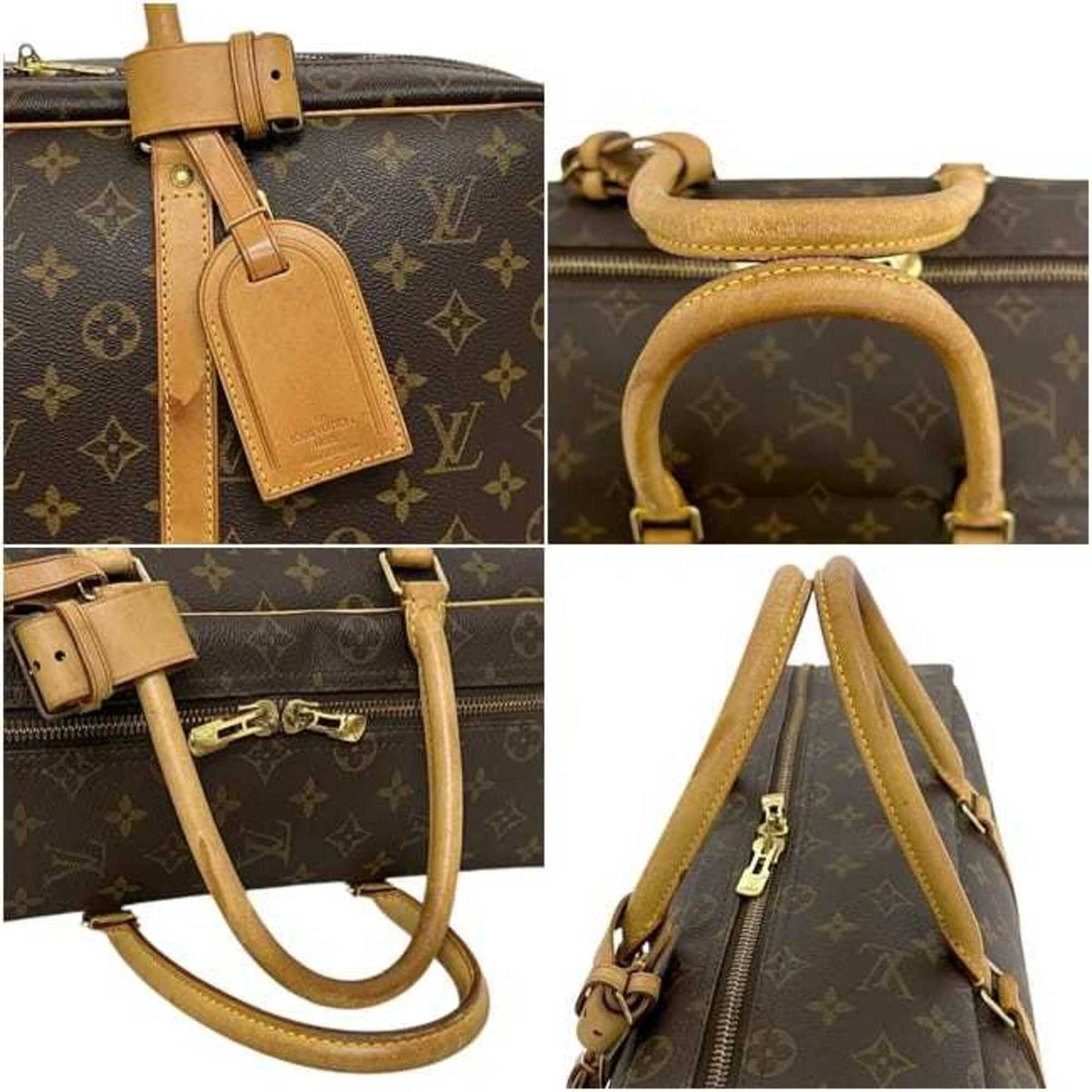 Louis Vuitton Brown Monogram Leather Boston Bag (Pre-Owned)