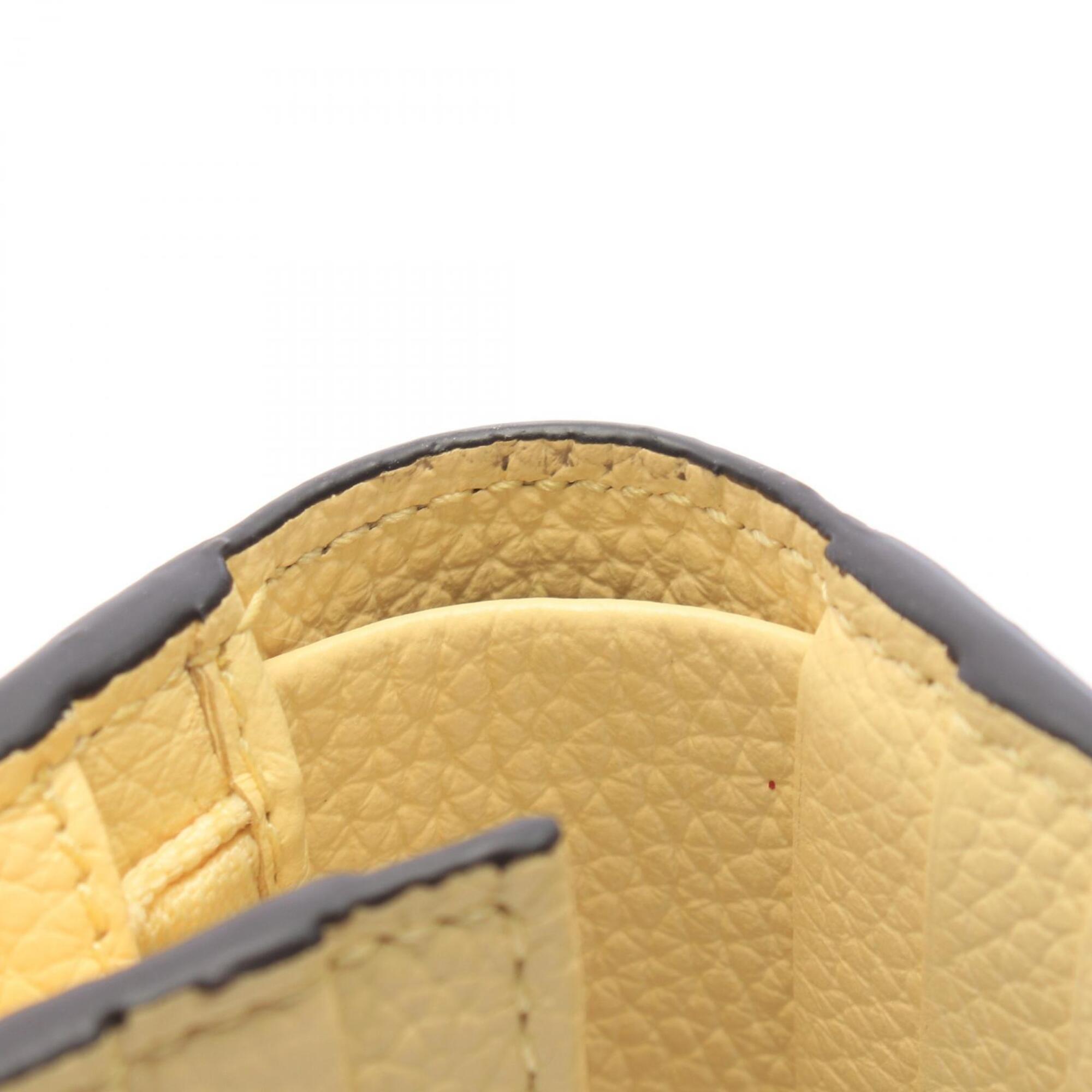 Gucci Beige Brown Yellow Leather Pvc Wallet (Bi-Fold) (Pre-Owned)