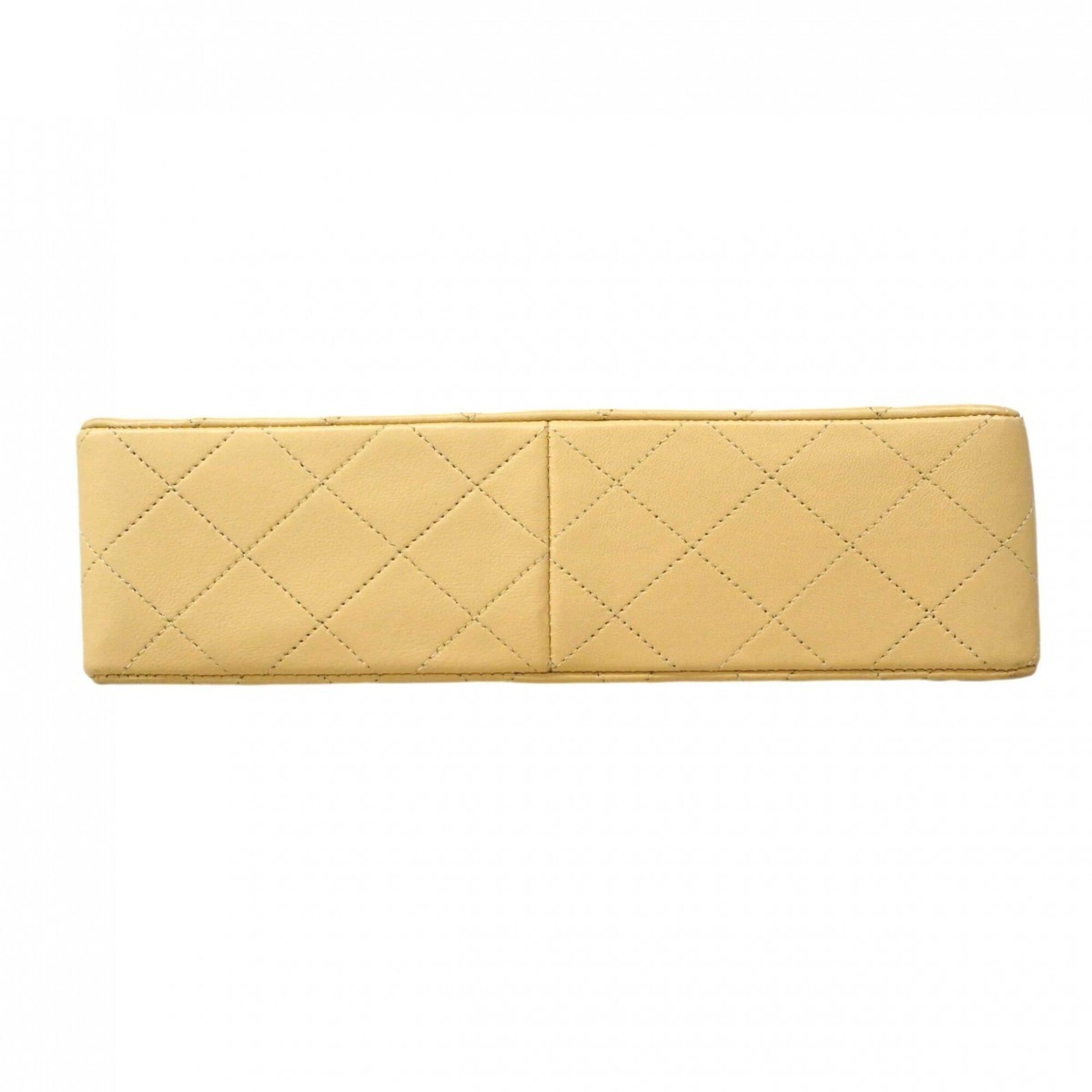 Chanel Beige Black Leather Shoulder Bag (Pre-Owned)