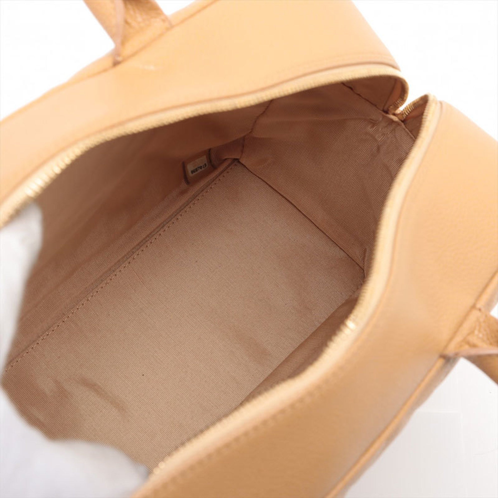 Chanel Matelasse Beige Grained Calfskin Handbag (Pre-Owned)
